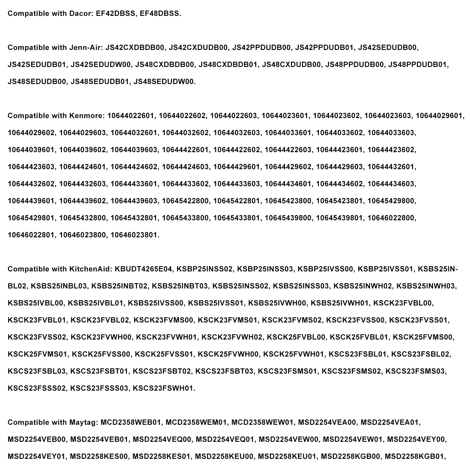 Povezava W11629923 za hladilnik Kenmore KitchenAid Maytag AP7205485 WP2188918