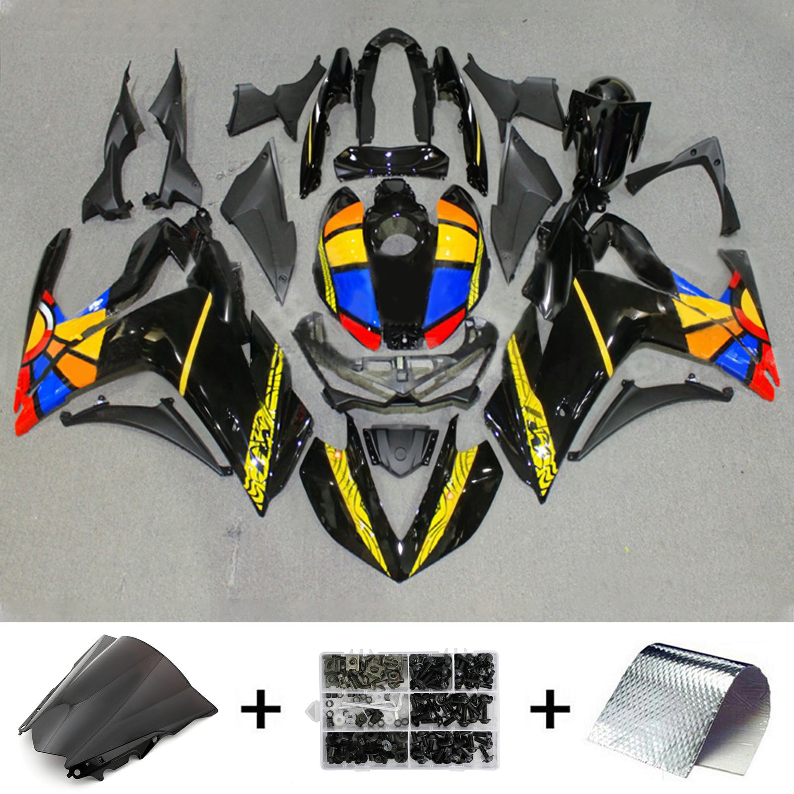 Kit de carénage en plastique ABS injecté pour Yamaha YZF-R3 2014-2018 R25 2015-2017