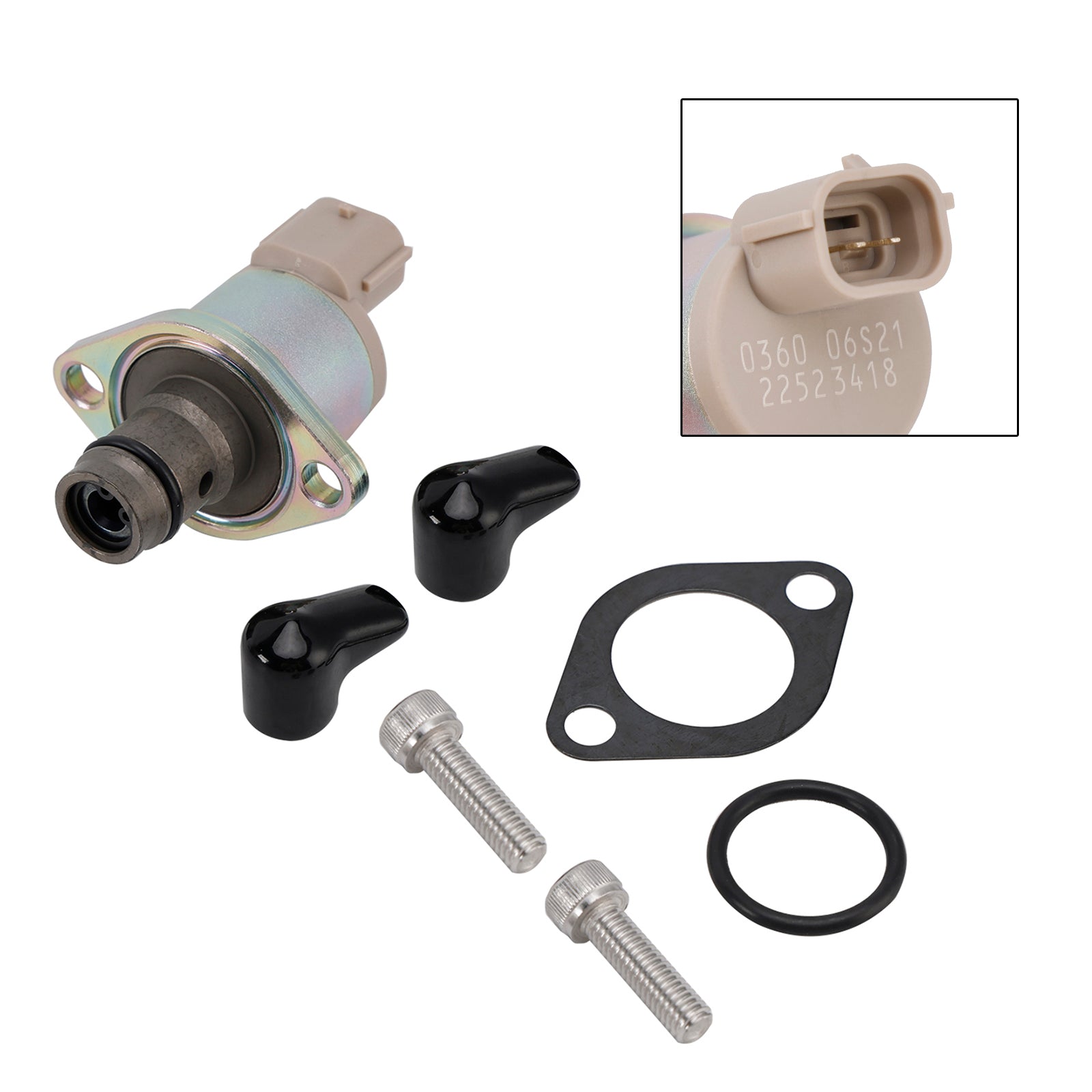 Kit de soupape de régulation d'aspiration de pompe à carburant diesel SCV 294200-0370 pour Isuzu