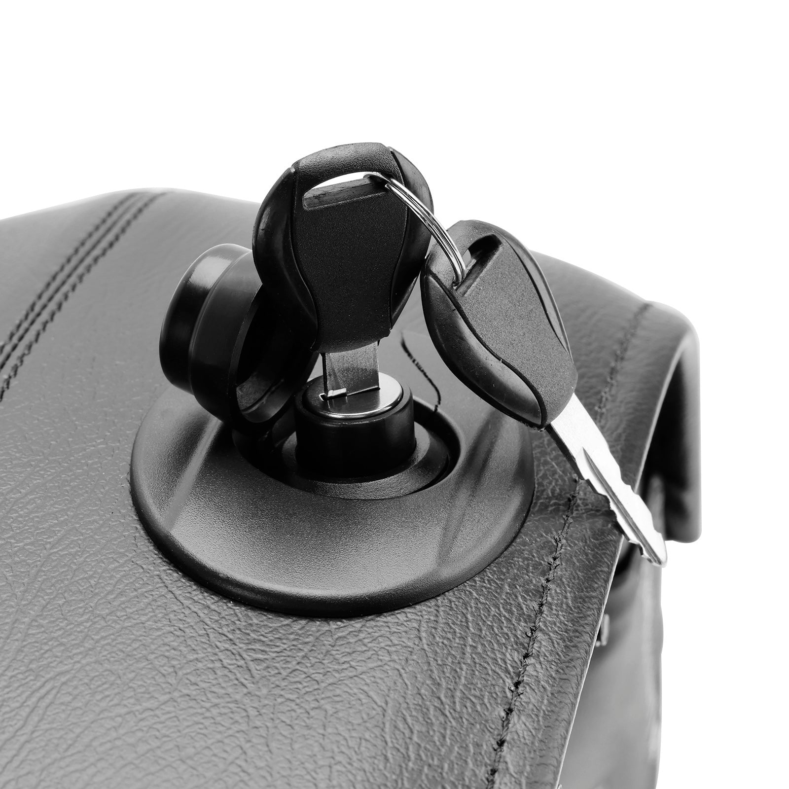 Borse laterali in poliuretano nero per Kawasaki Vulcan S 650 Vn/En650 (2015-2023).