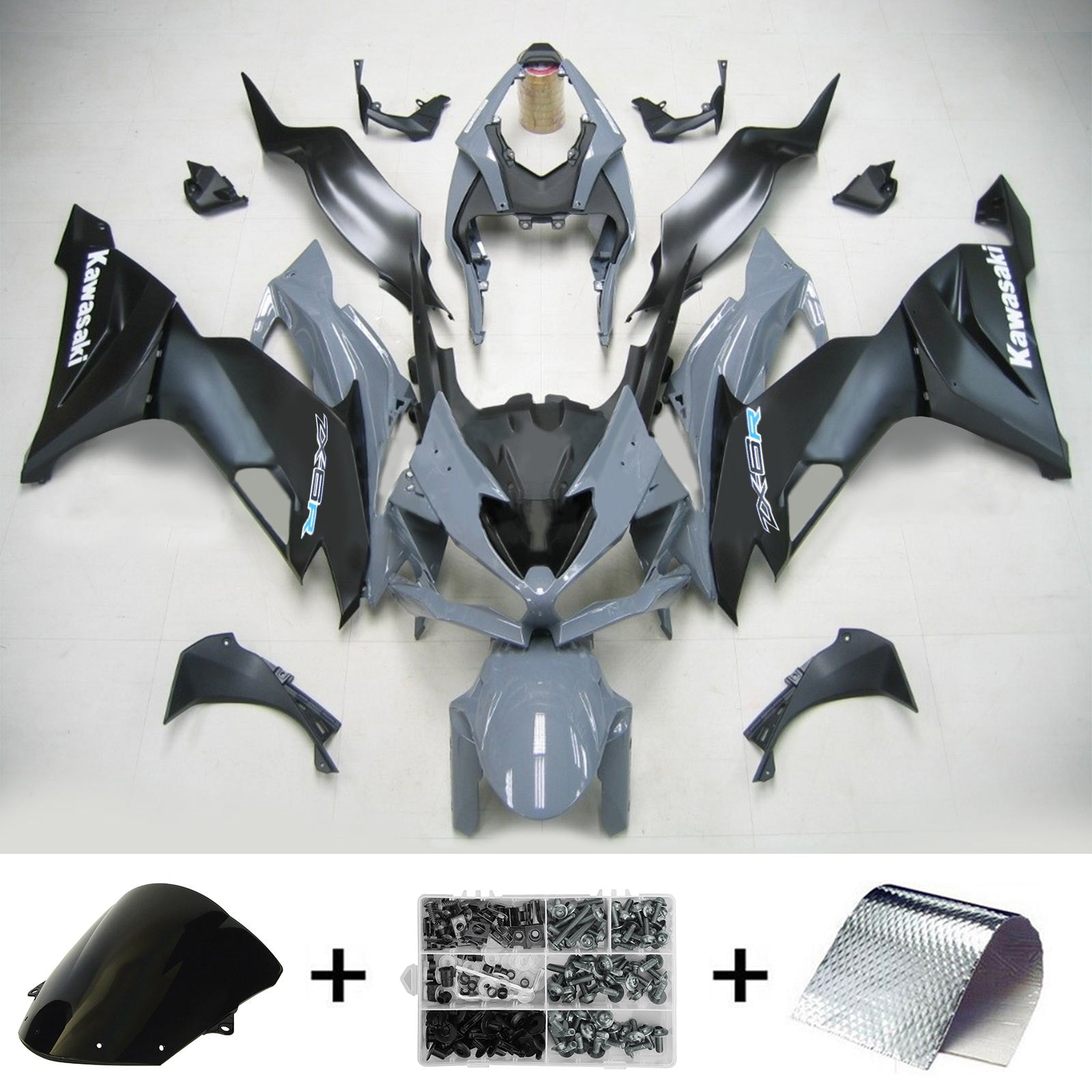 2019-2023 Kawasaki ZX6R Kit de carénage injection de carrosserie en plastique ABS