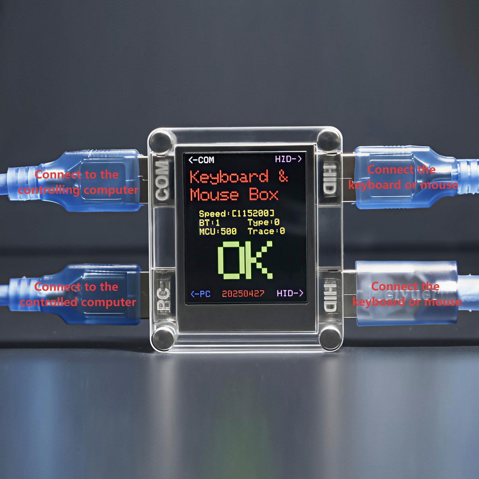 Ontwikkelingsbord'dubbele machinebesturing voor toetsenbord en muis Kmbox