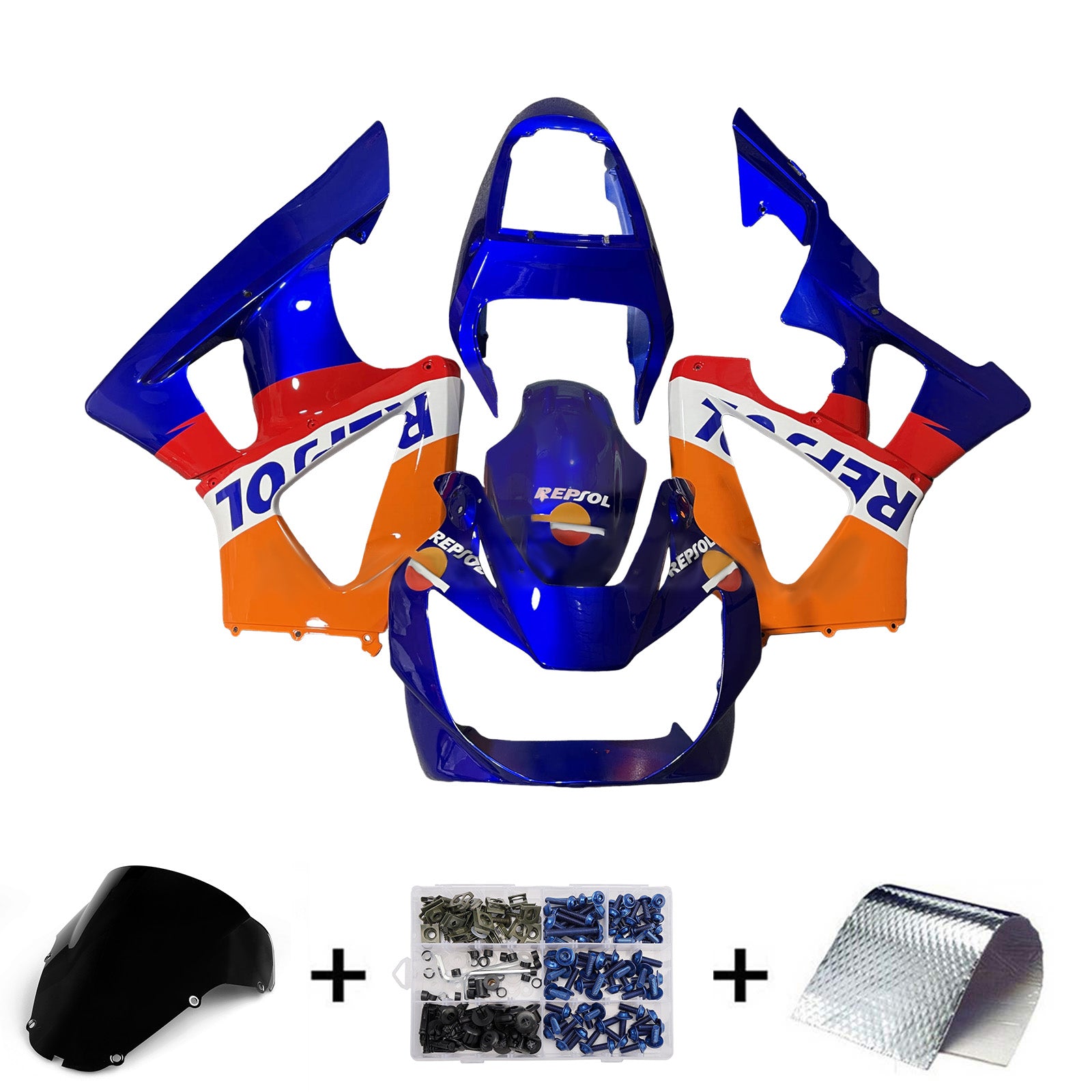 Kit de carénage en plastique ABS pour Honda CBR929RR 2000-2001
