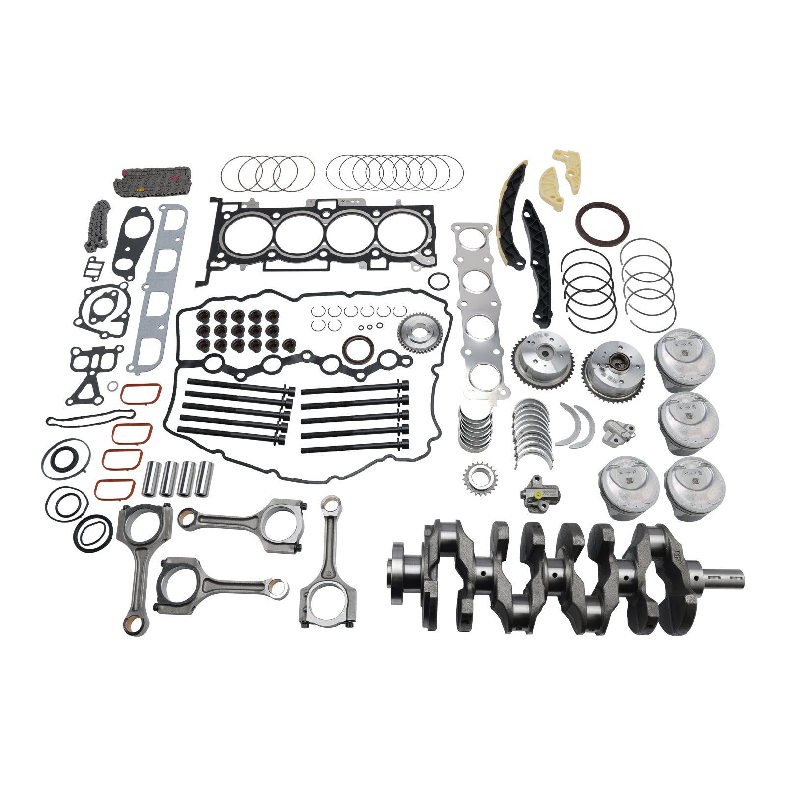 Kit de reconstrucción de motor Kia 2.4L G4KJ con cigüeñal, bielas y kit de sincronización