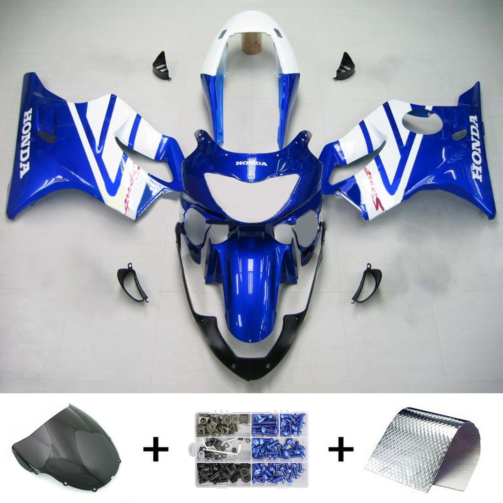 1999-2000 Honda CBR600F4 Kit de carenado de inyección de carrocería de plástico Abs