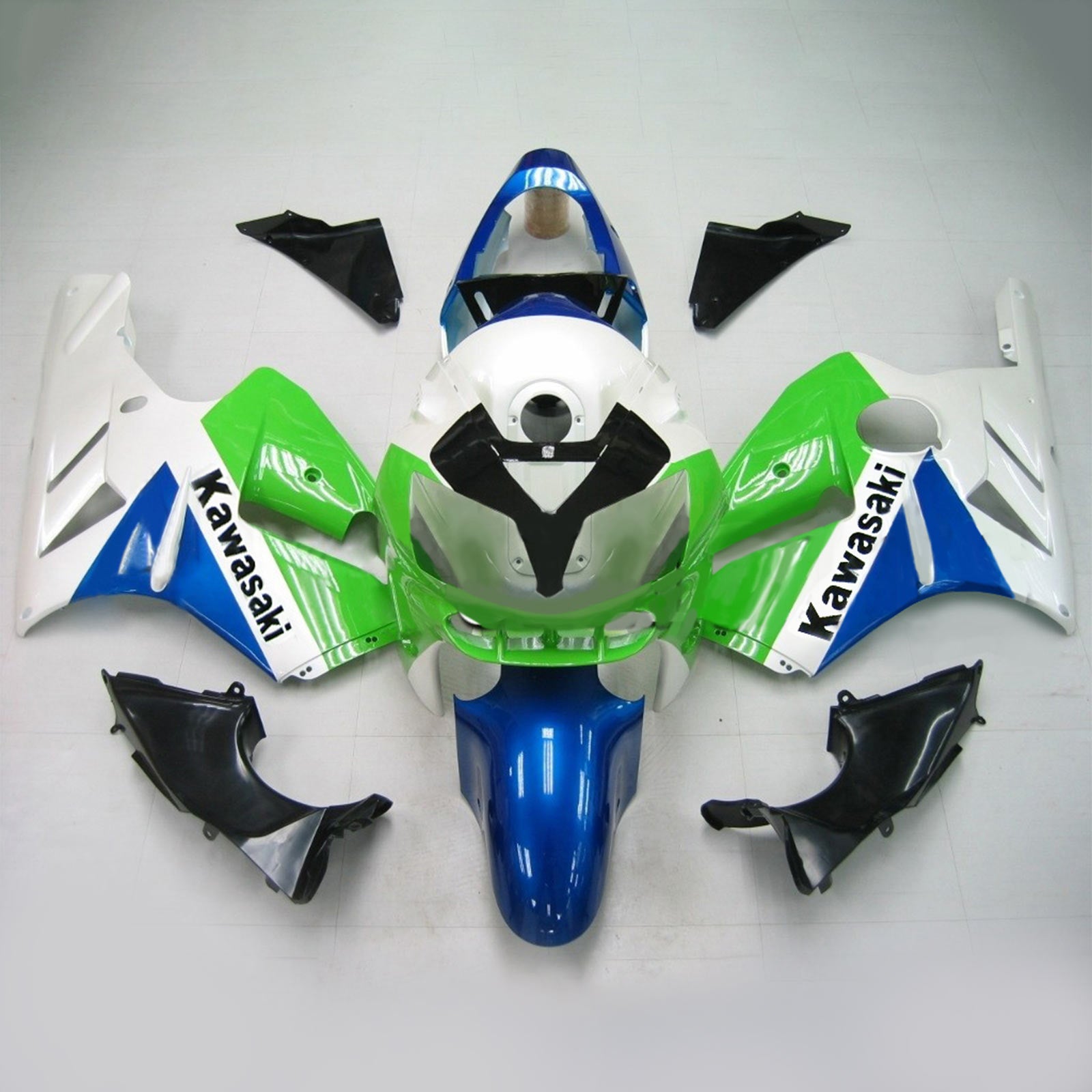 Zestaw owiewki wtryskowej Nadwozie Plastik ABS pasuje do Kawasaki ZX12R 2002-2005