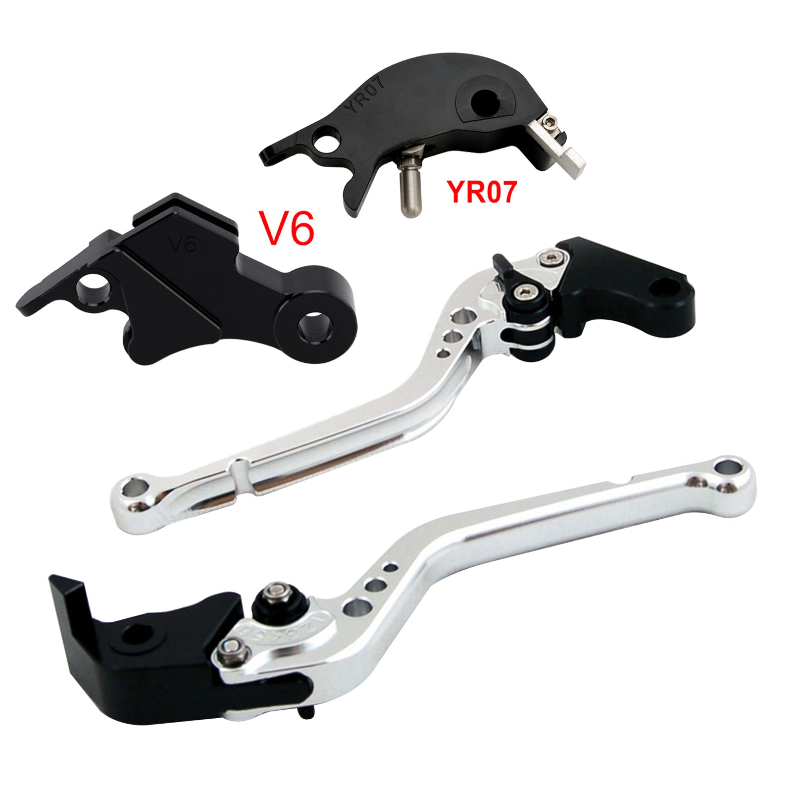 Levier de frein et d'embrayage long compatible avec YAMAHA XSR900 XSR900GP MT-09 MT-09SP 2024-2025