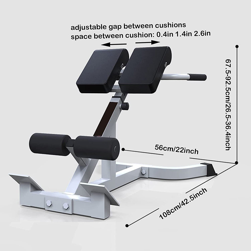 Banc de Musculation pour Dos - Adapté Jusqu'à 1.85m - Poids Max 136kg