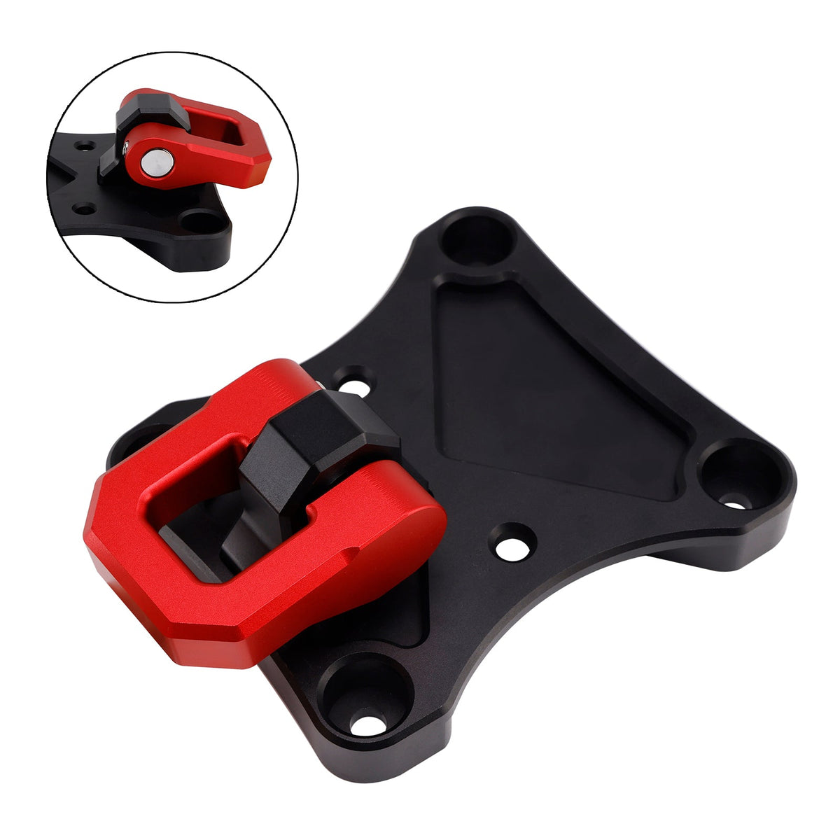 Plaque de traction pour crochet de remorquage arrière avec anneau en D de 3/4"" compatible avec Yamaha Maverick X3 900 X Max
