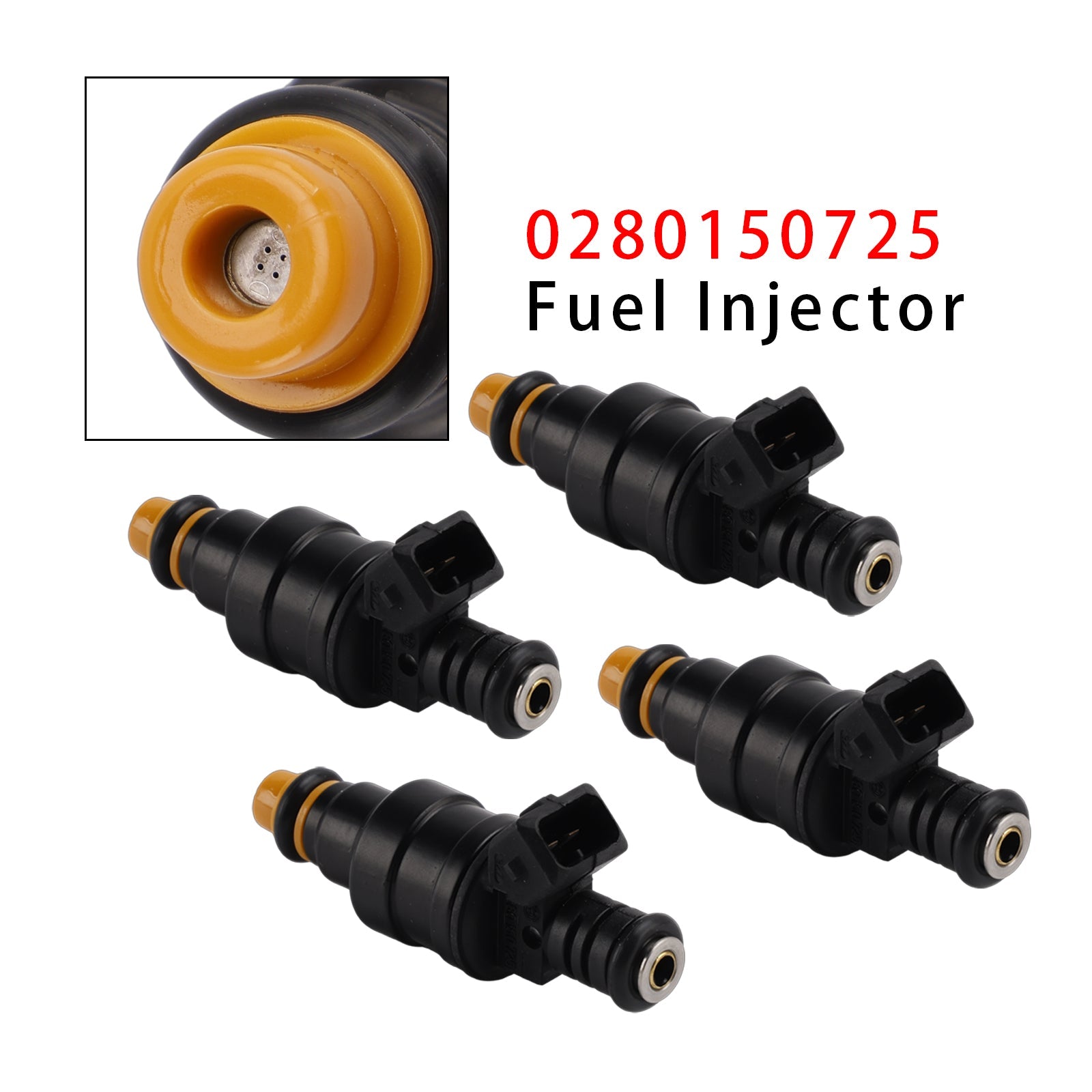 4 pezzi iniettore di carburante per Opel Ascona Kadett Vauxhall Peugeot Volvo 0280150725