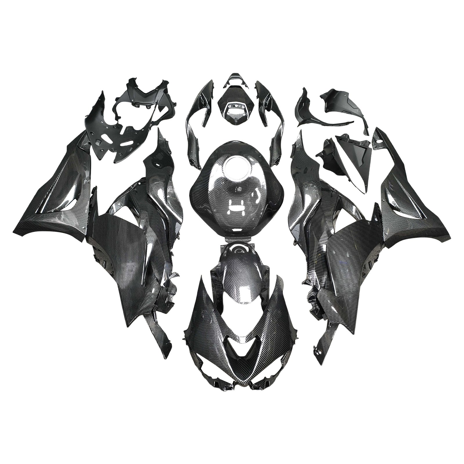 Kit di carenatura a iniezione, corpo di plastica ABS per Kawasaki ZX-6R 2024-2025