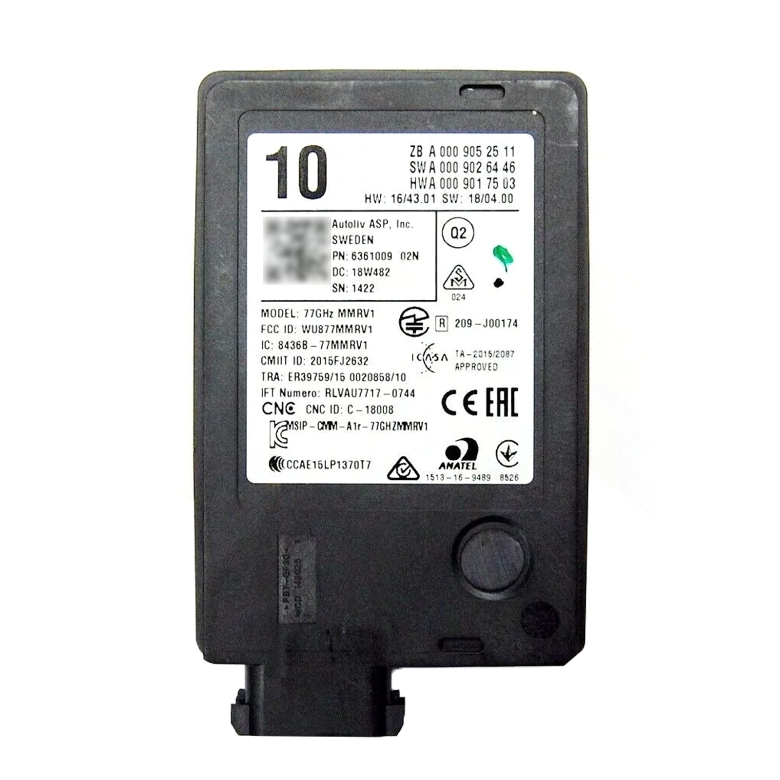 Distronica A0009052511 Sensore radar per Mercedes C 205