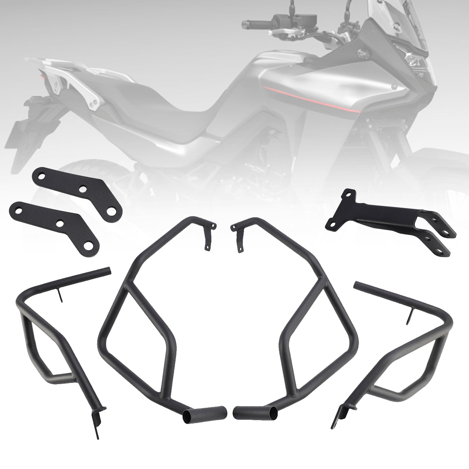 Barre de protection de moteur et de cadre pour Honda XL750 Transalp 2023-2024, argent