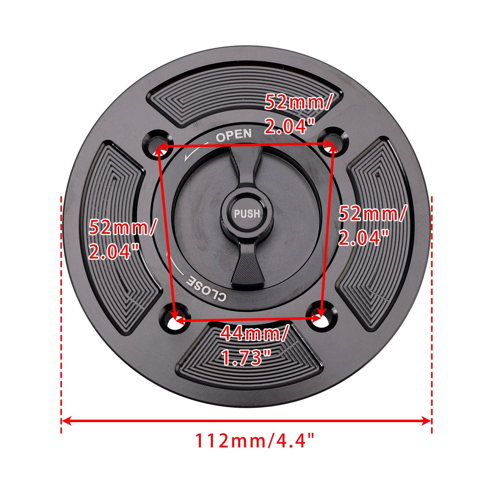 Bouchon de réservoir d'essence à ouverture rapide en aluminium usiné pour Kawasaki KLX230/R Z650 Z650RS Z900 2017-2025