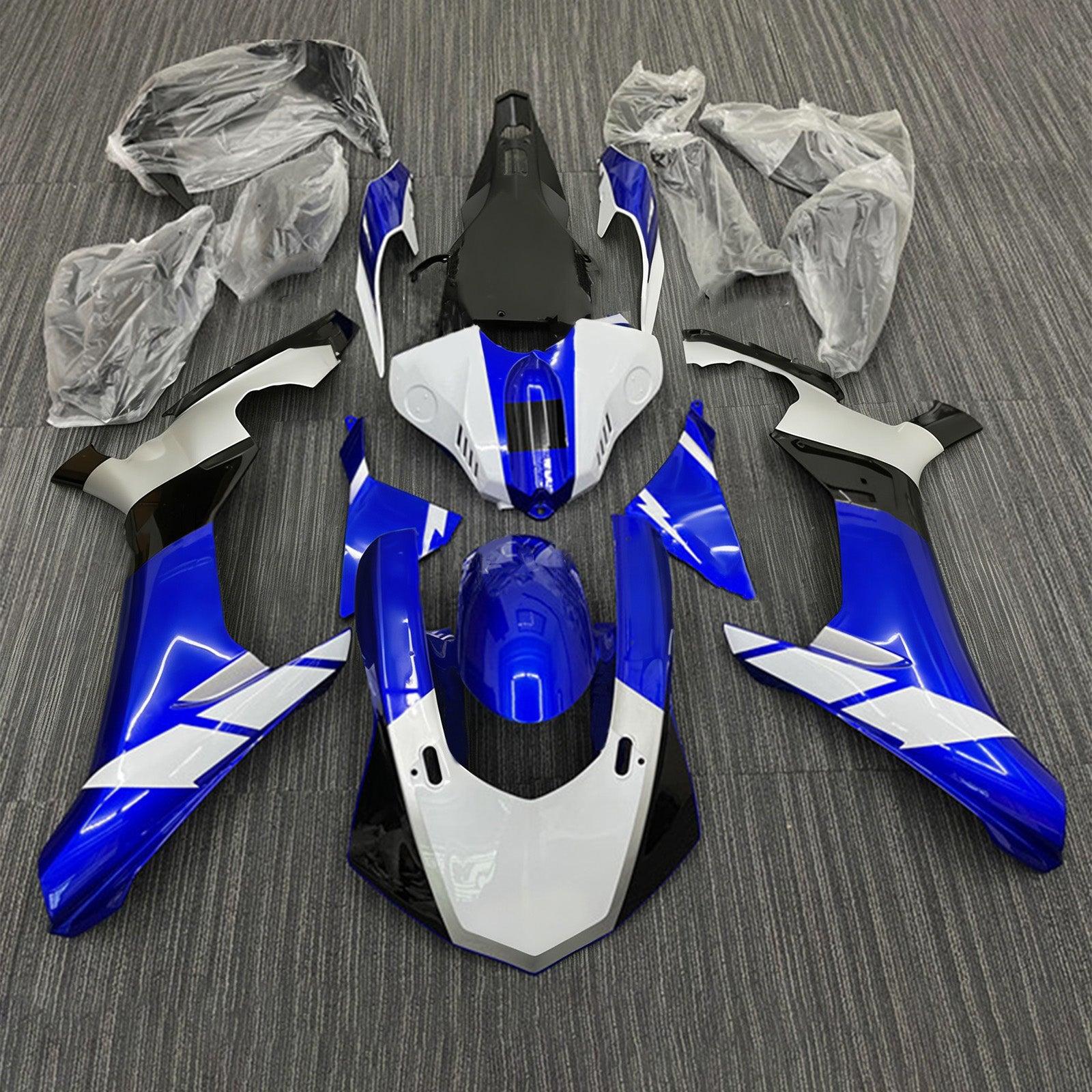 Kit de carénage en plastique ABS injecté compatible avec Yamaha YZF 1000 R1 2015-2019