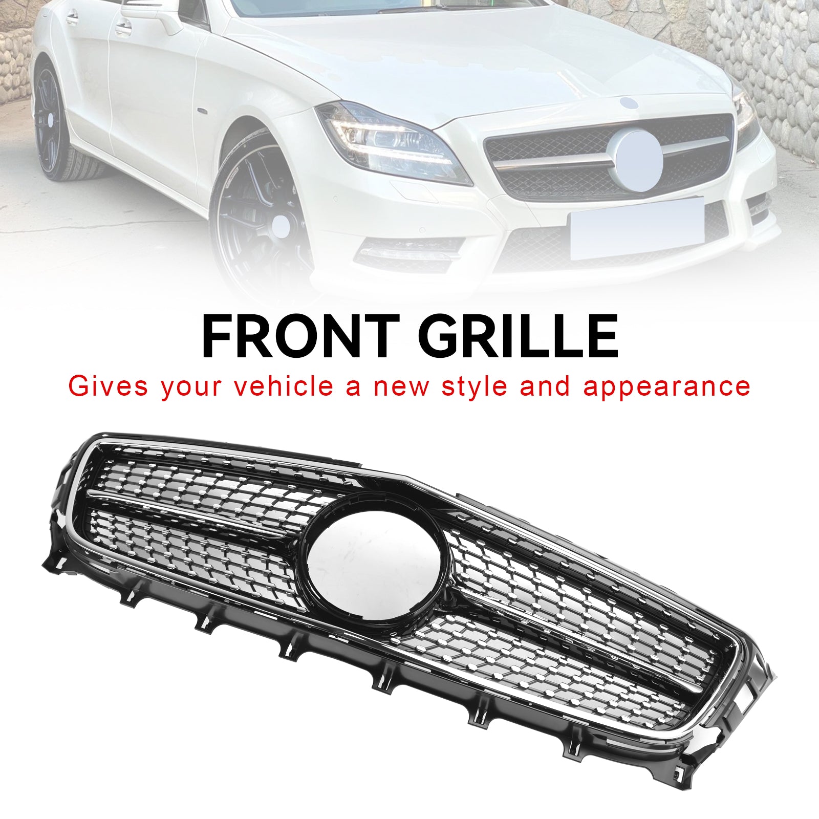 Griglia anteriore per Mercedes-Benz W218 Classe CLS ClS350/500/550 2011-2014