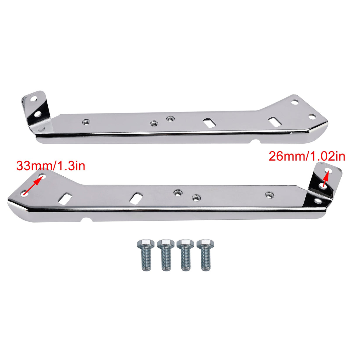 Paire de supports de rails de sacoches 90718-79C pour Touring Road Glide Flt 85-08