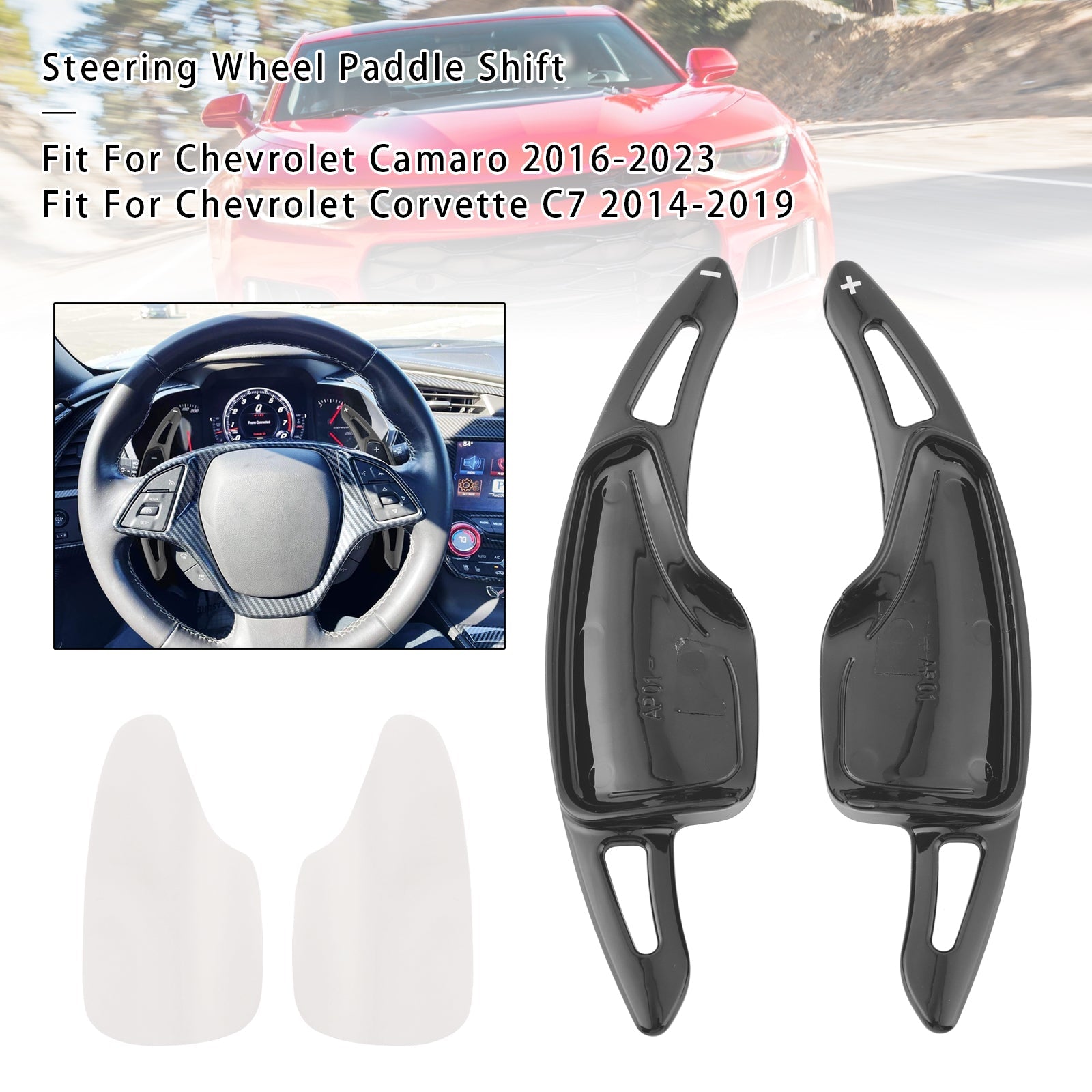 Palettes de changement de vitesse au volant pour Chevrolet C7 Corvette Camaro 2014-2023