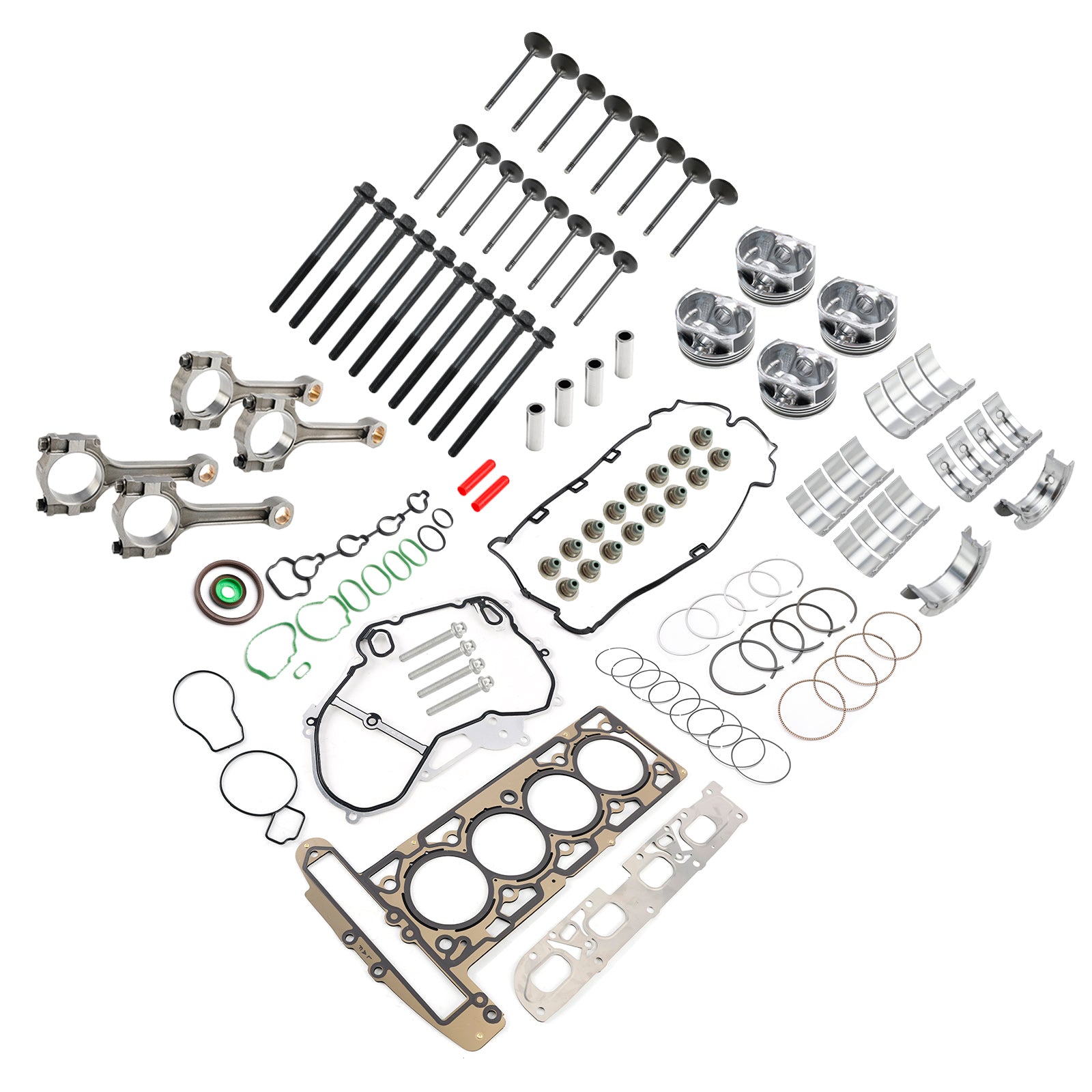 Kit de joints de soupapes de pistons de révision de reconstruction de moteur Buick Chevrolet GMC 2,4 L HS54874 HS26517PT