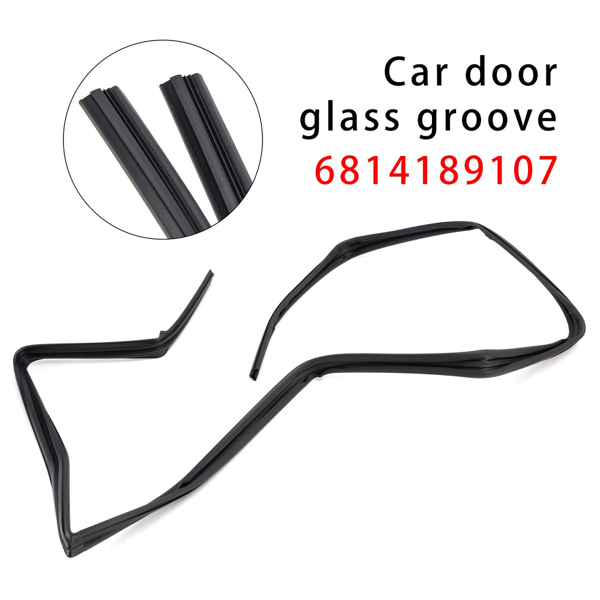 Goulotte de vitre de porte avant sans aération 6814189107 pour Toyota 4Runner 1985-1989
