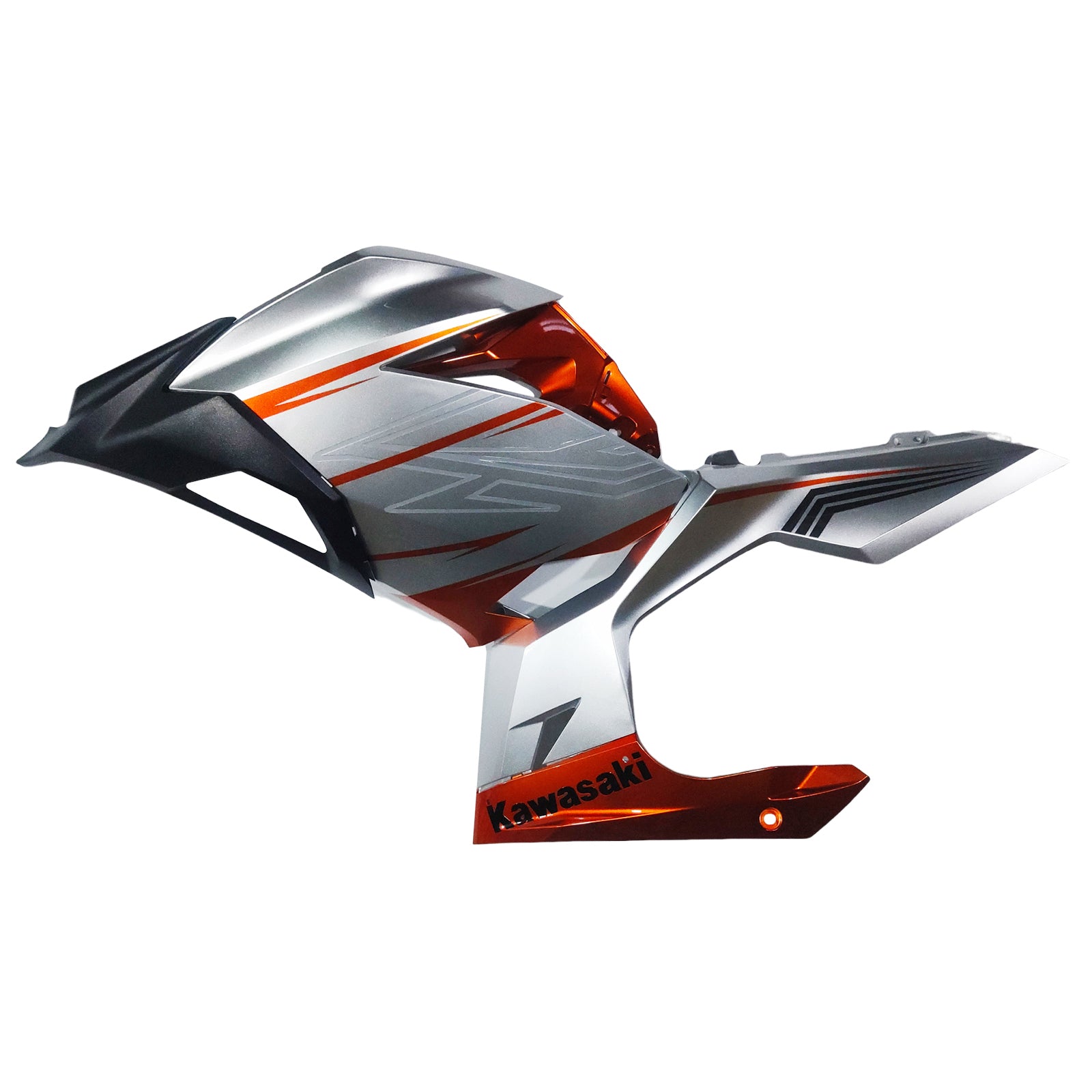 Amotopart Kawasaki EX400/Ninja 400 2018-2023 Pomarańczowo-srebrna owiewka Nadwozie Tworzywo ABS