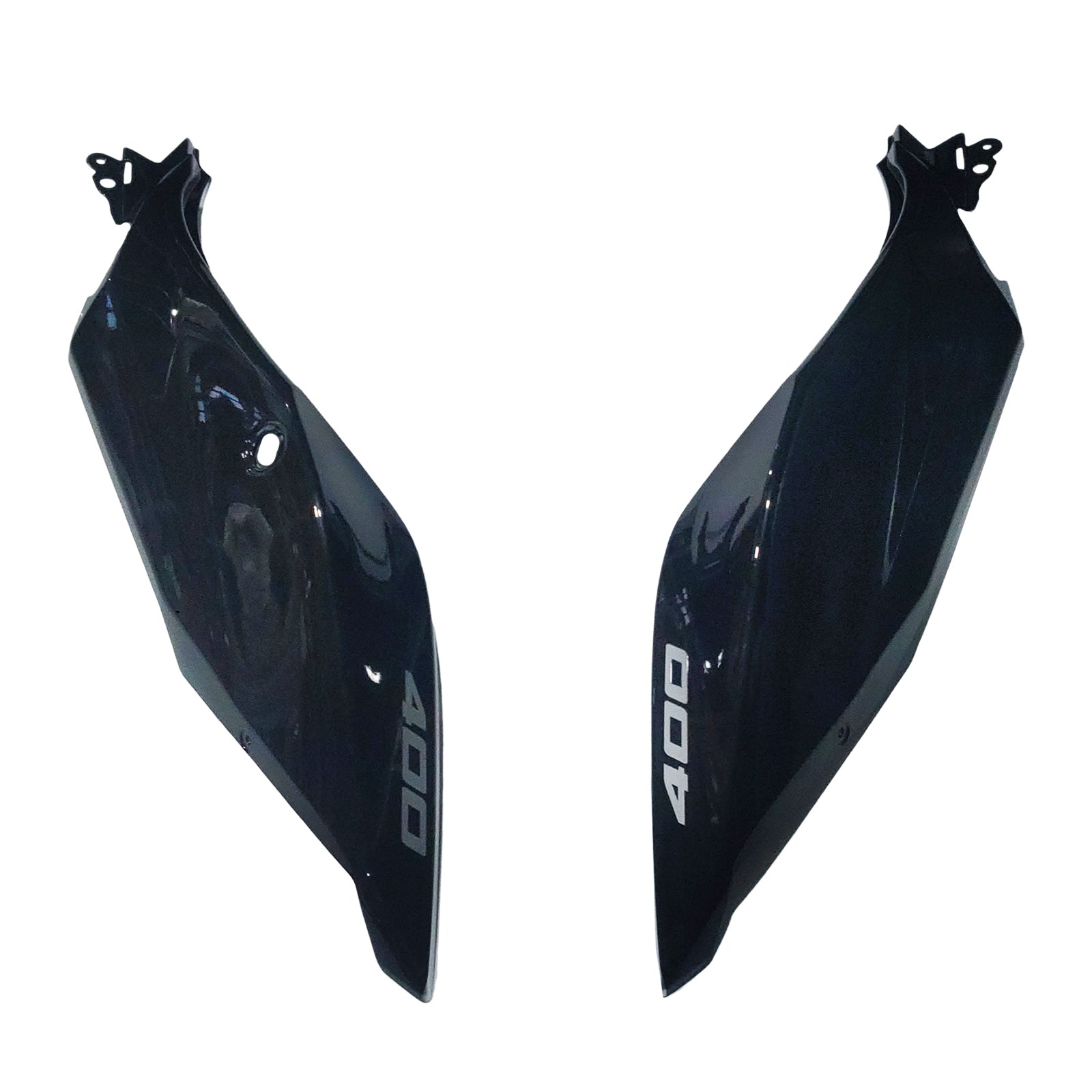 Amotopart Kawasaki EX400/Ninja 400 2018-2023 Pomarańczowo-srebrna owiewka Nadwozie Tworzywo ABS