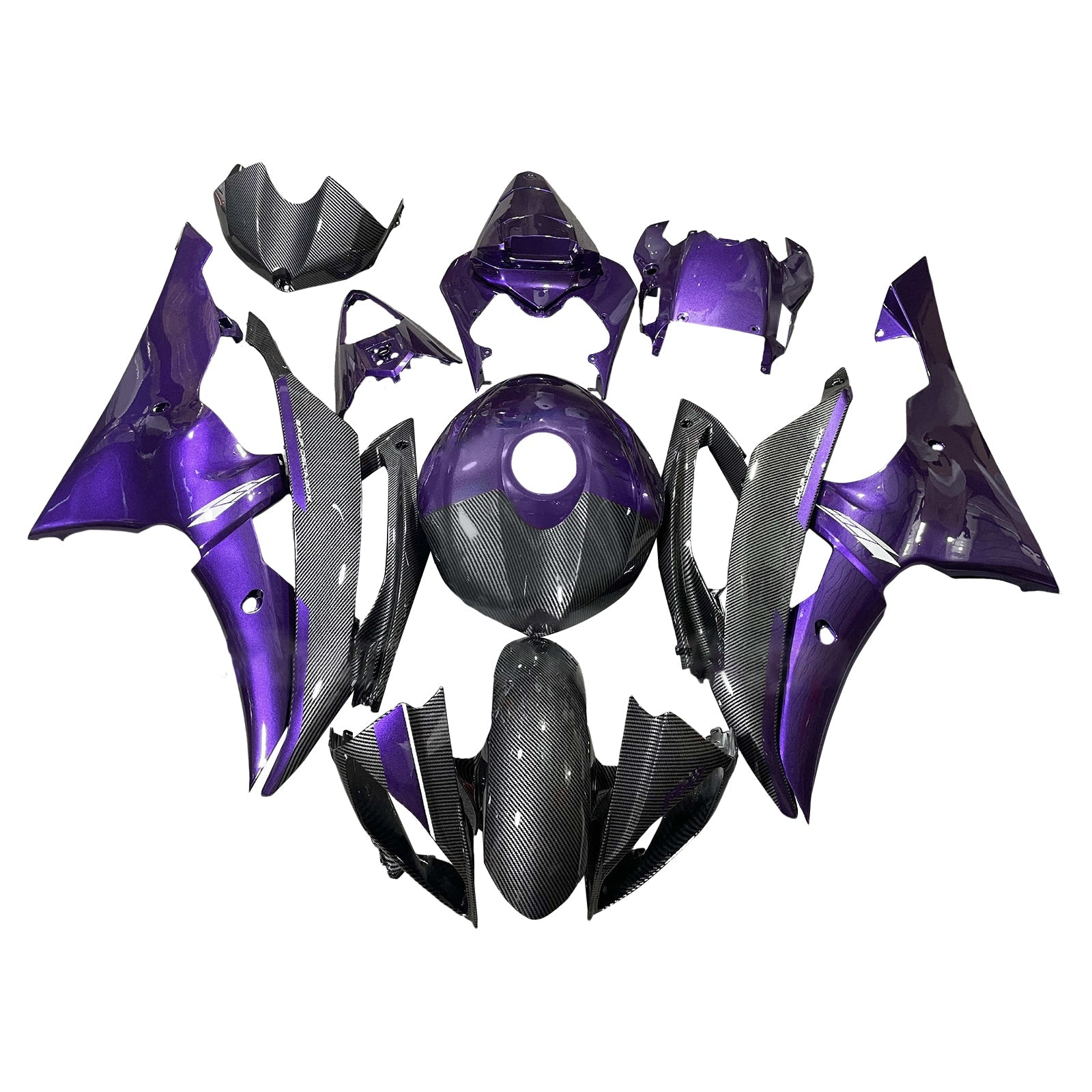 Kit de carénage injecté en plastique ABS pour Yamaha YZFR6 YZF-R6 2008-2016