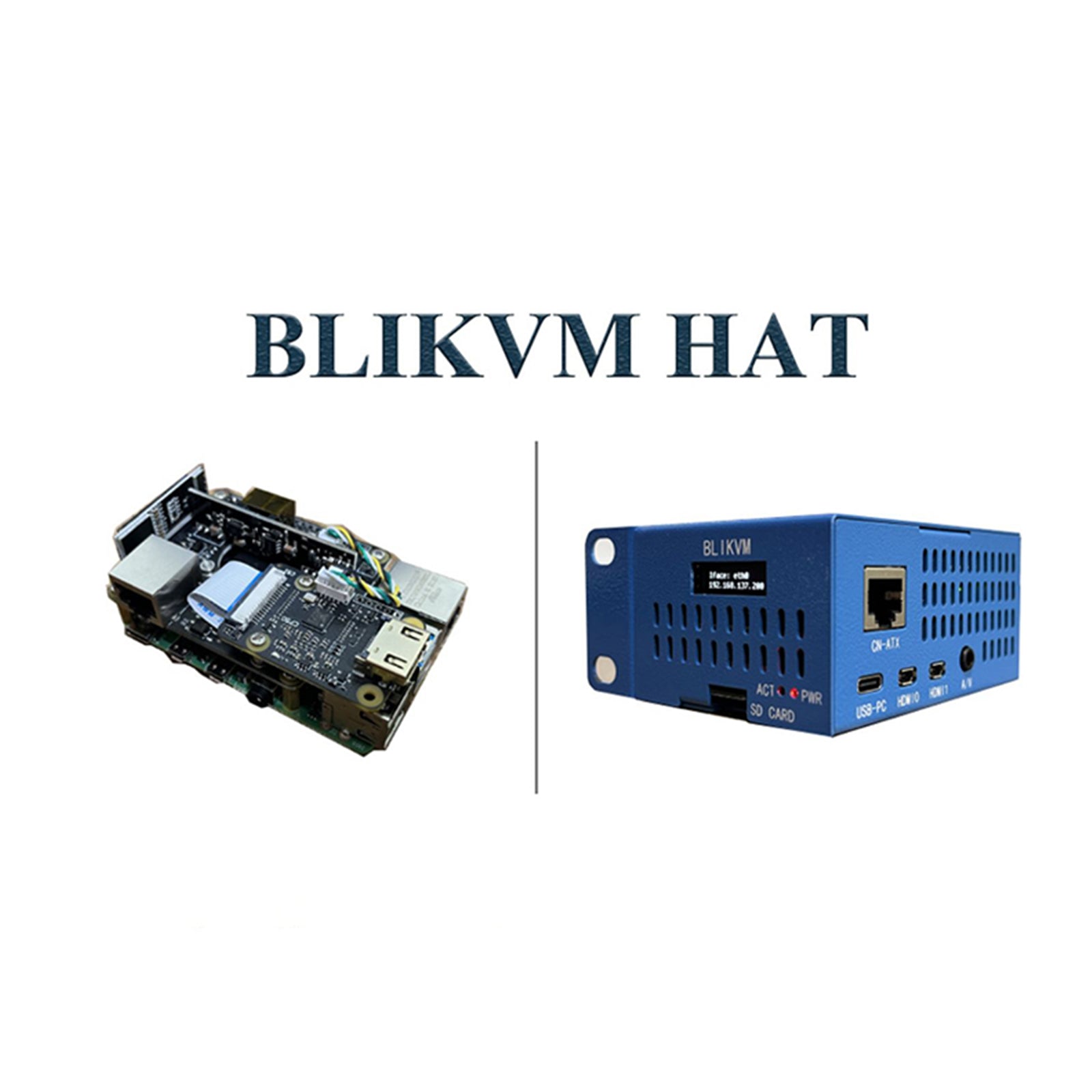 BLIKVM klobuk daljinski upravljalnik Server PIKVM vzdrževalno delovanje KVM daljinski upravljalnik