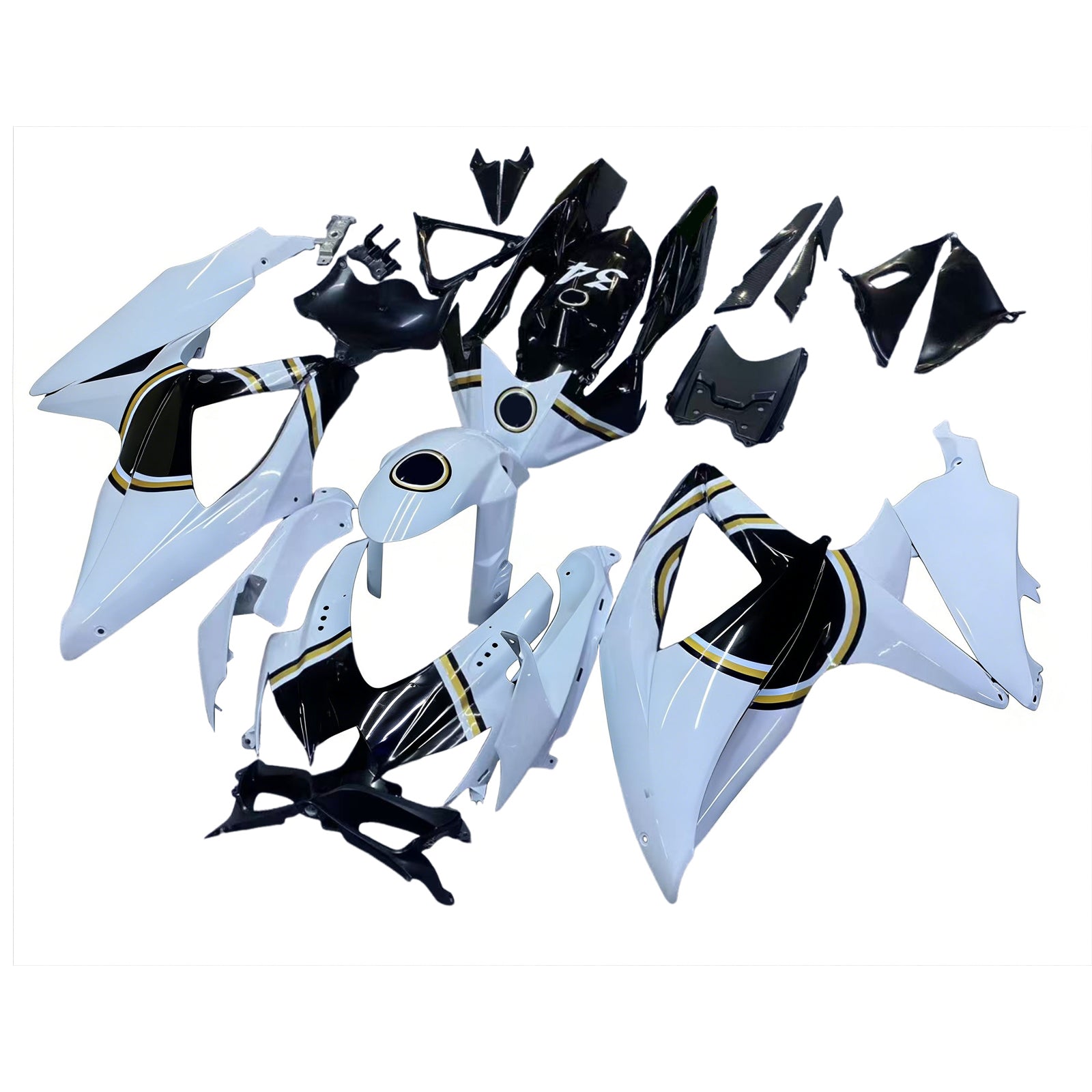 Kit de carénage par injection, carrosserie en plastique ABS, compatible avec Suzuki GSXR 600/750 2008-2009