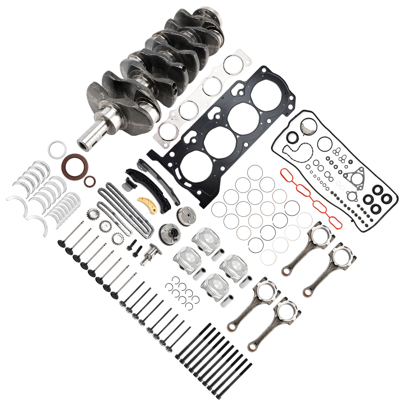 Kit de révision et de reconstruction du moteur Toyota Prius 1,8 L 2010-2020, distribution des bielles de vilebrequin 2ZR-FE 11791-22020
