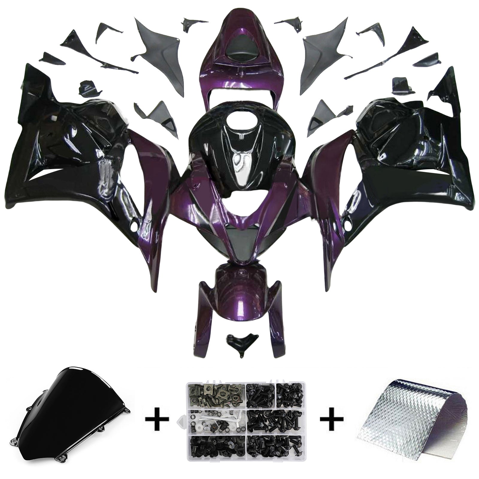Kit carenatura iniezione plastica ABS per Honda CBR600RR 2009-2012 F5