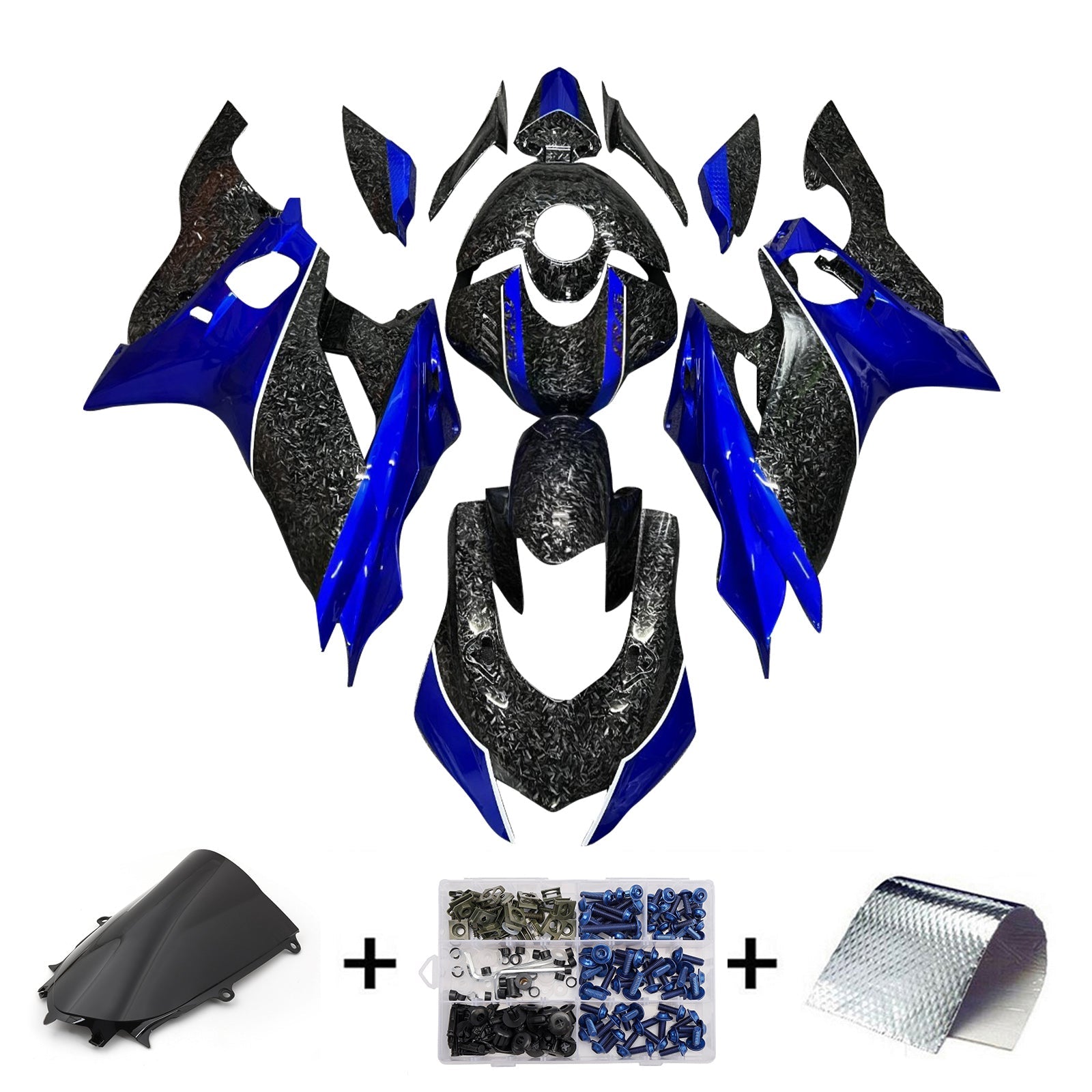 Kit de carénage injecté en plastique ABS pour Yamaha YZF-R6 2017-2023