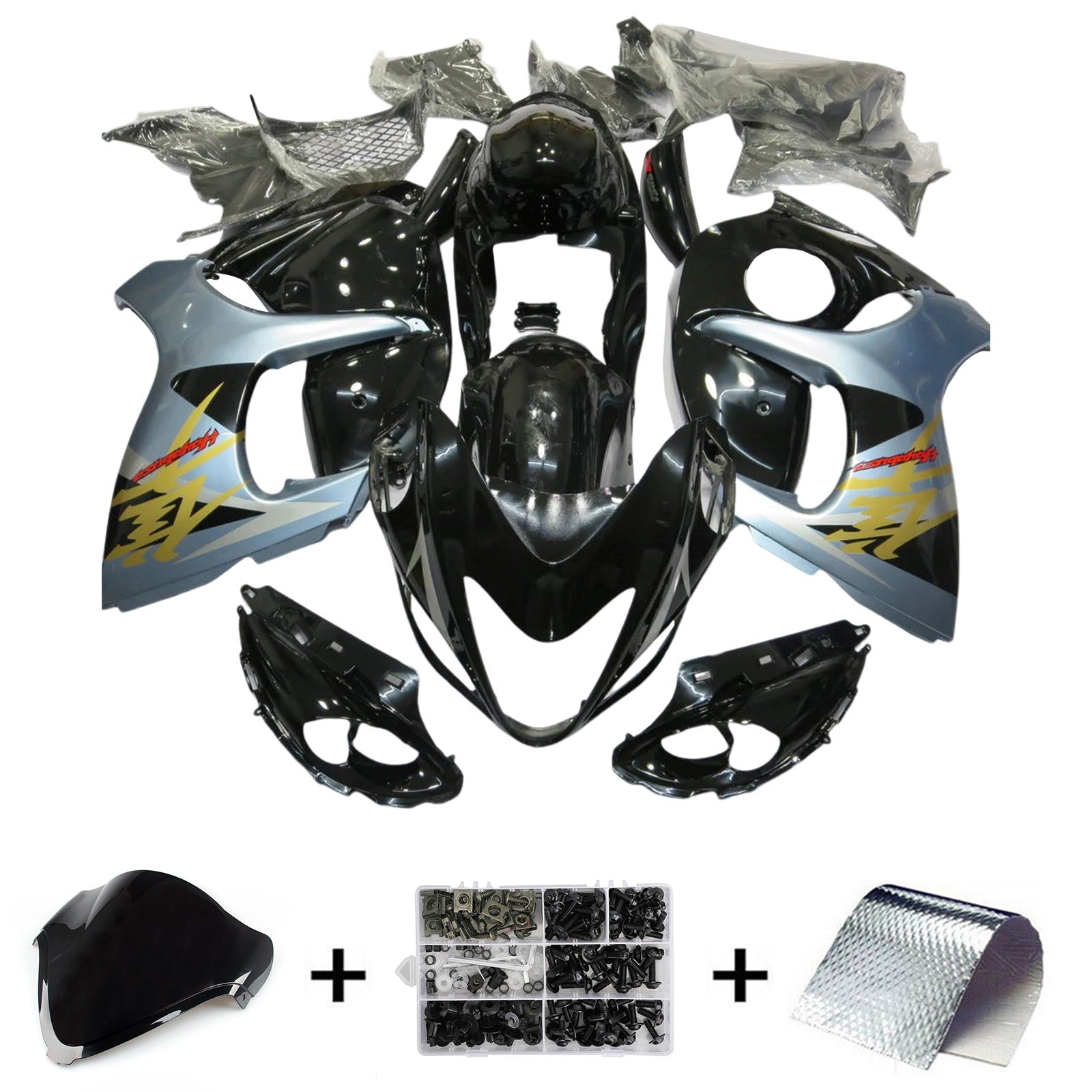 2008-2020 Suzuki Hayabusa GSX1300r Kit de camerage d'injection de carrosserie en plastique