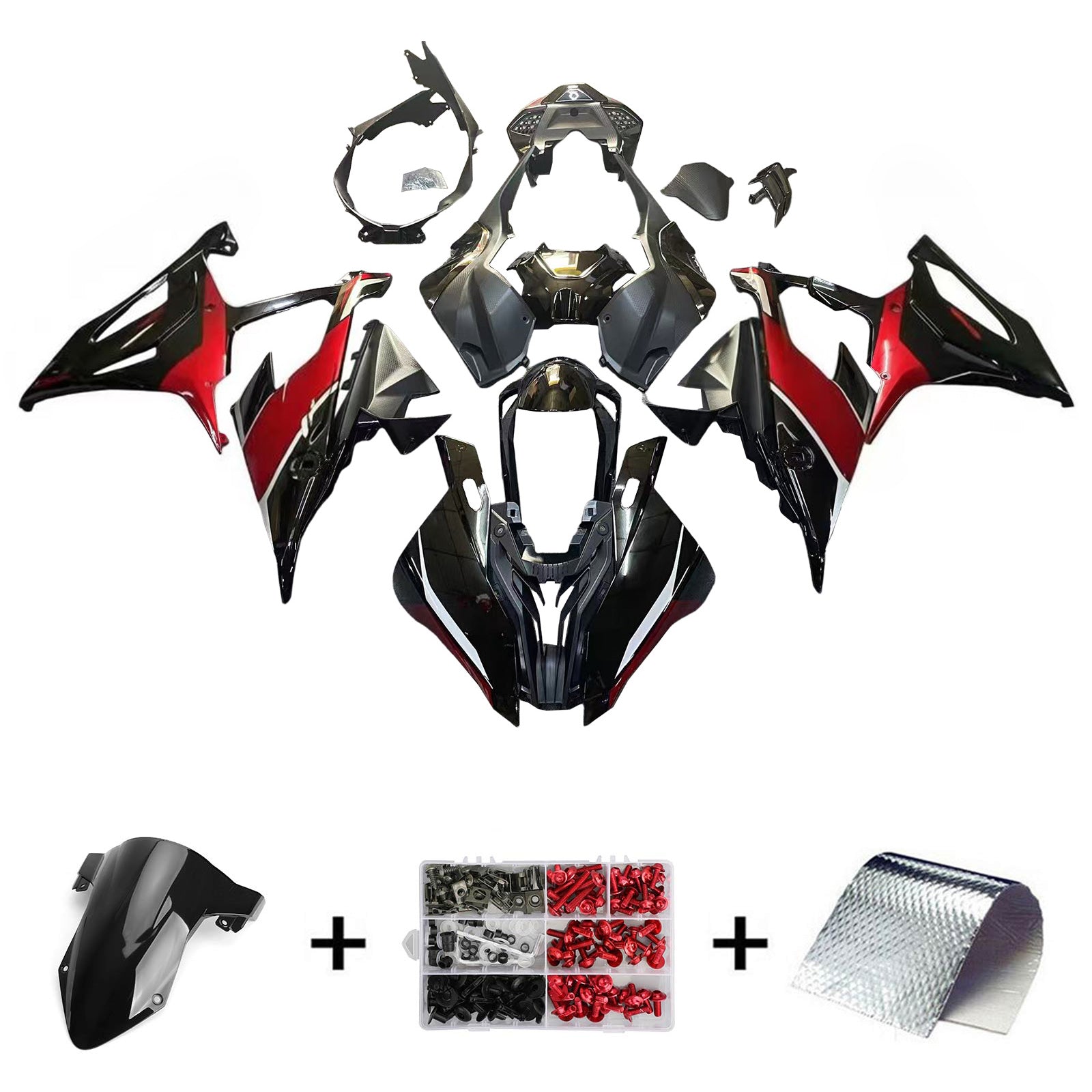 Injection carénage kit carrosserie plastique ABS pour BMW M1000RR S1000RR 2019-2022