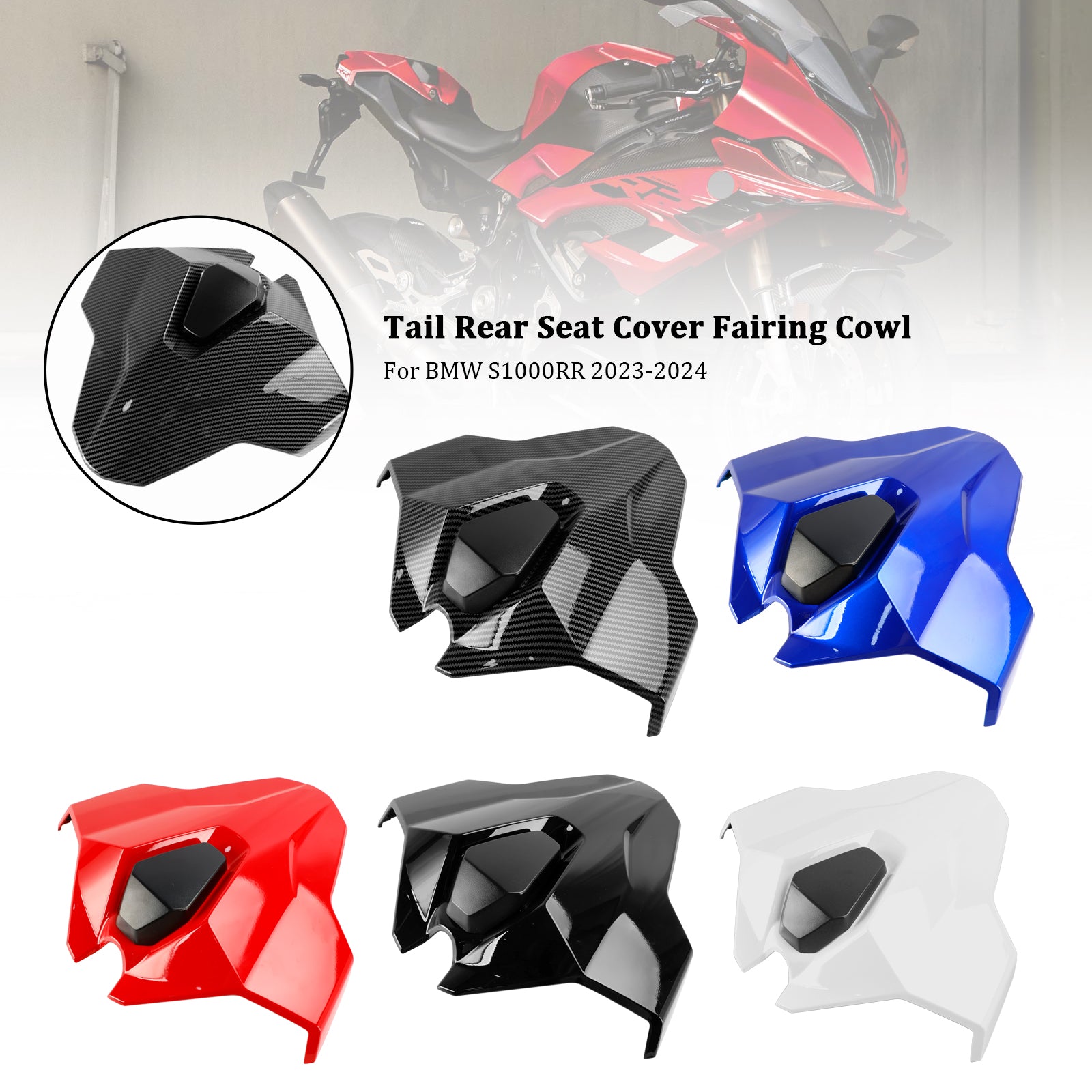 Capot de carénage de couverture de siège arrière de queue pour BMW S1000RR 2023-2024