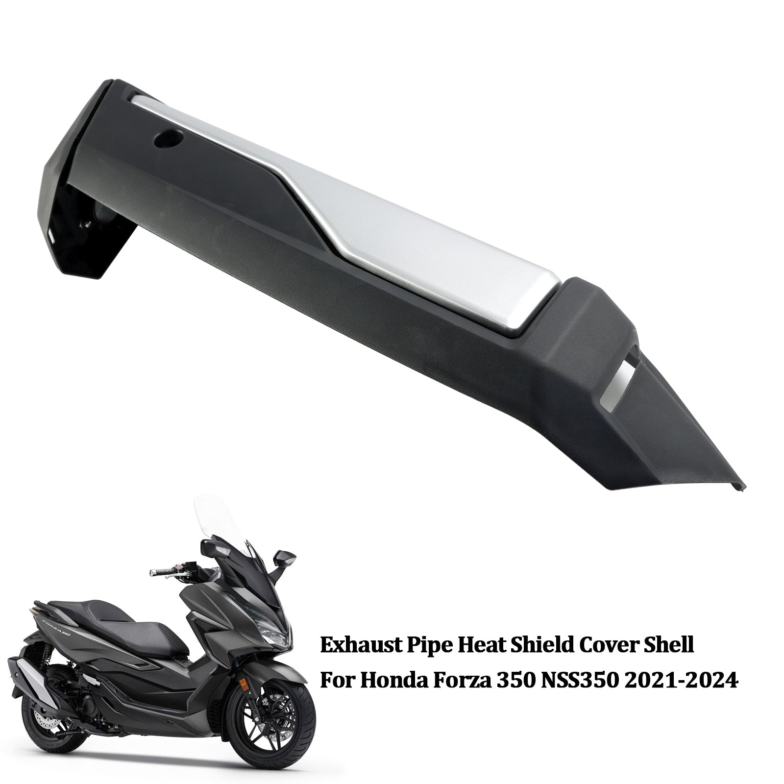 Coque de protection du bouclier thermique du tuyau d';échappement Honda Forza 350 NSS350 2021-2024