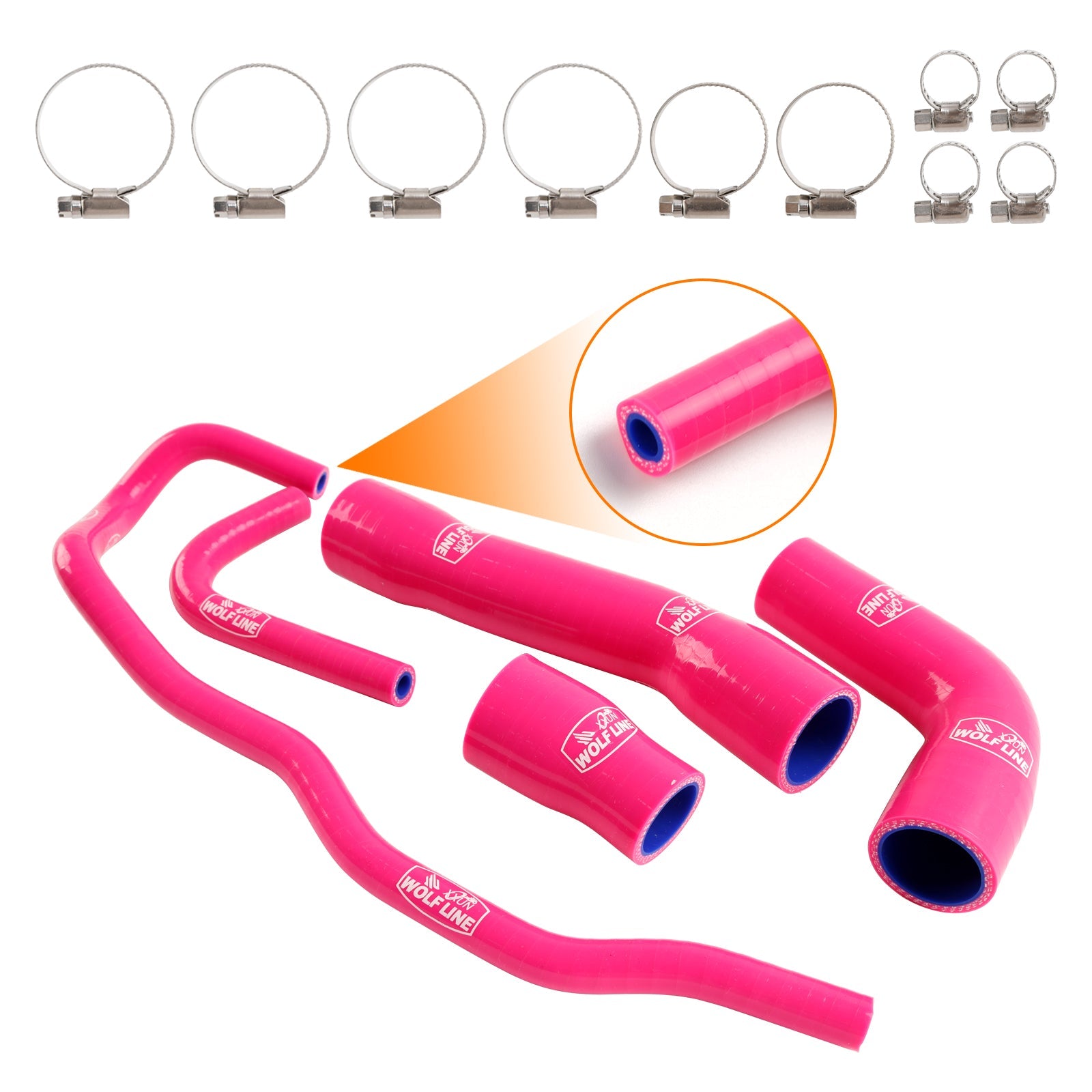 Kit de durites de refroidissement en silicone pour radiateur BMW S1000RR 2019-2023