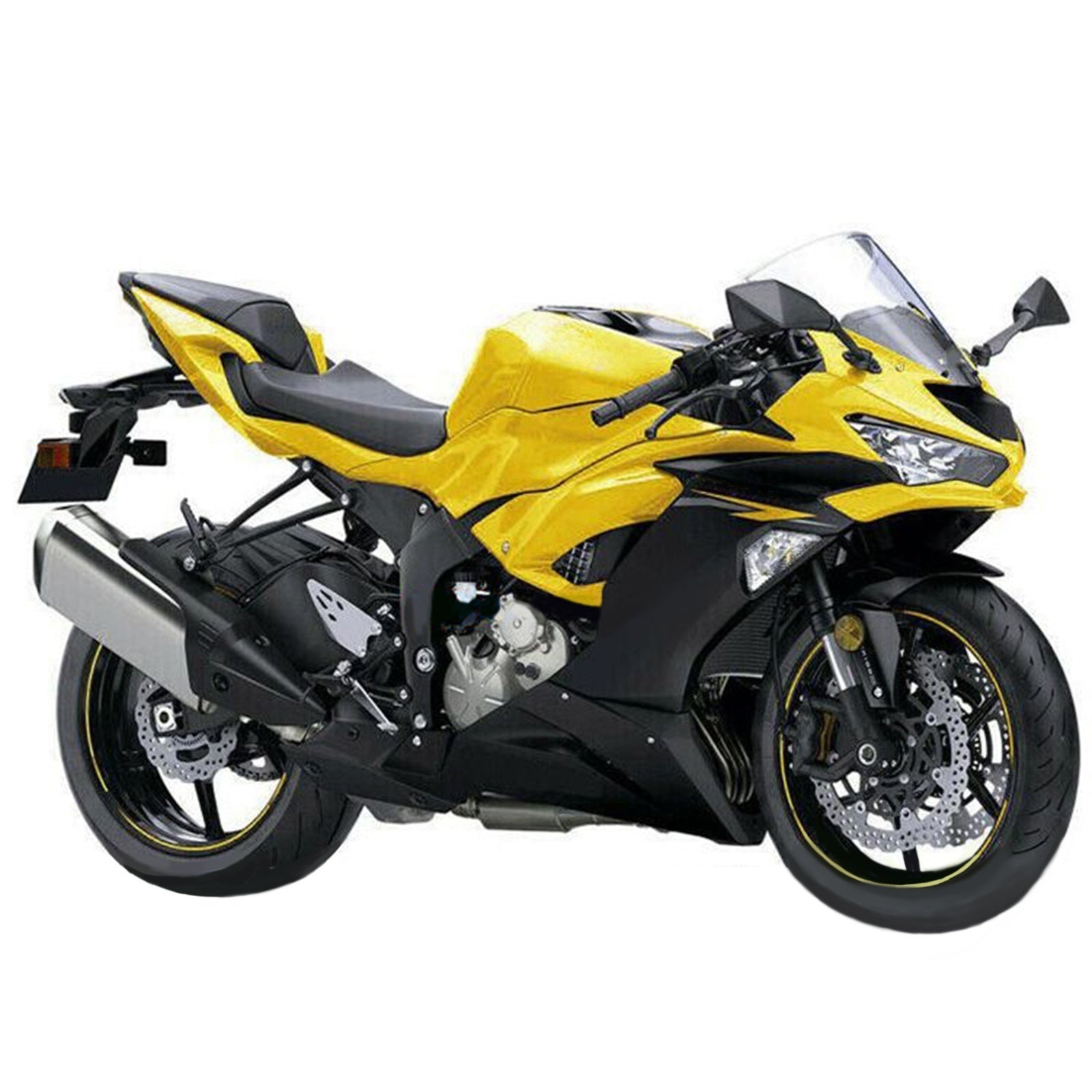Injection carénage kit carrosserie plastique ABS fit pour Kawasaki ZX6R 2019-2023
