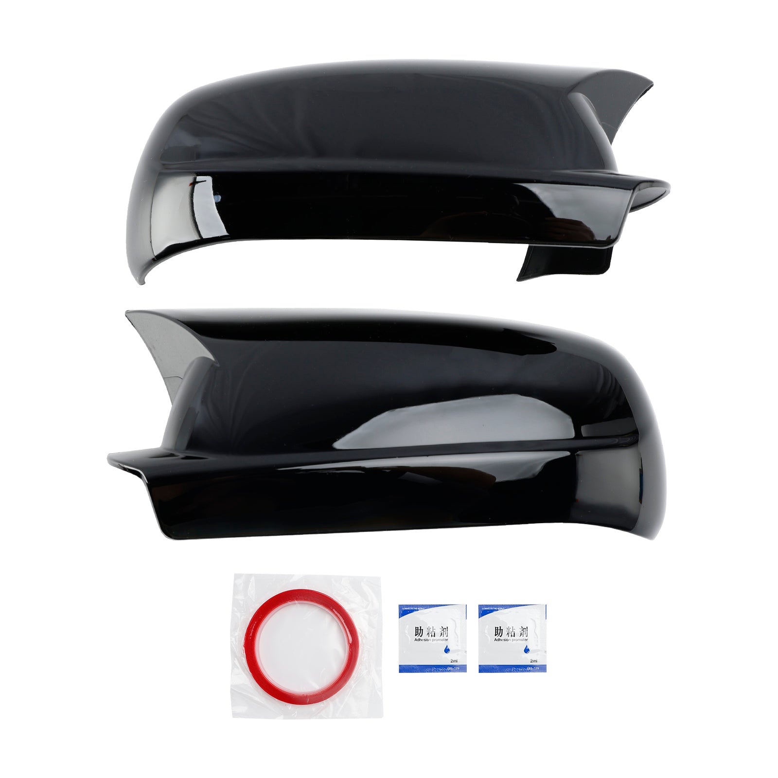 1998-2004 VW Golf Mk4 Gloss Black Wing Door Mirror Cover Caps Gauche + Droite 3B0857537B