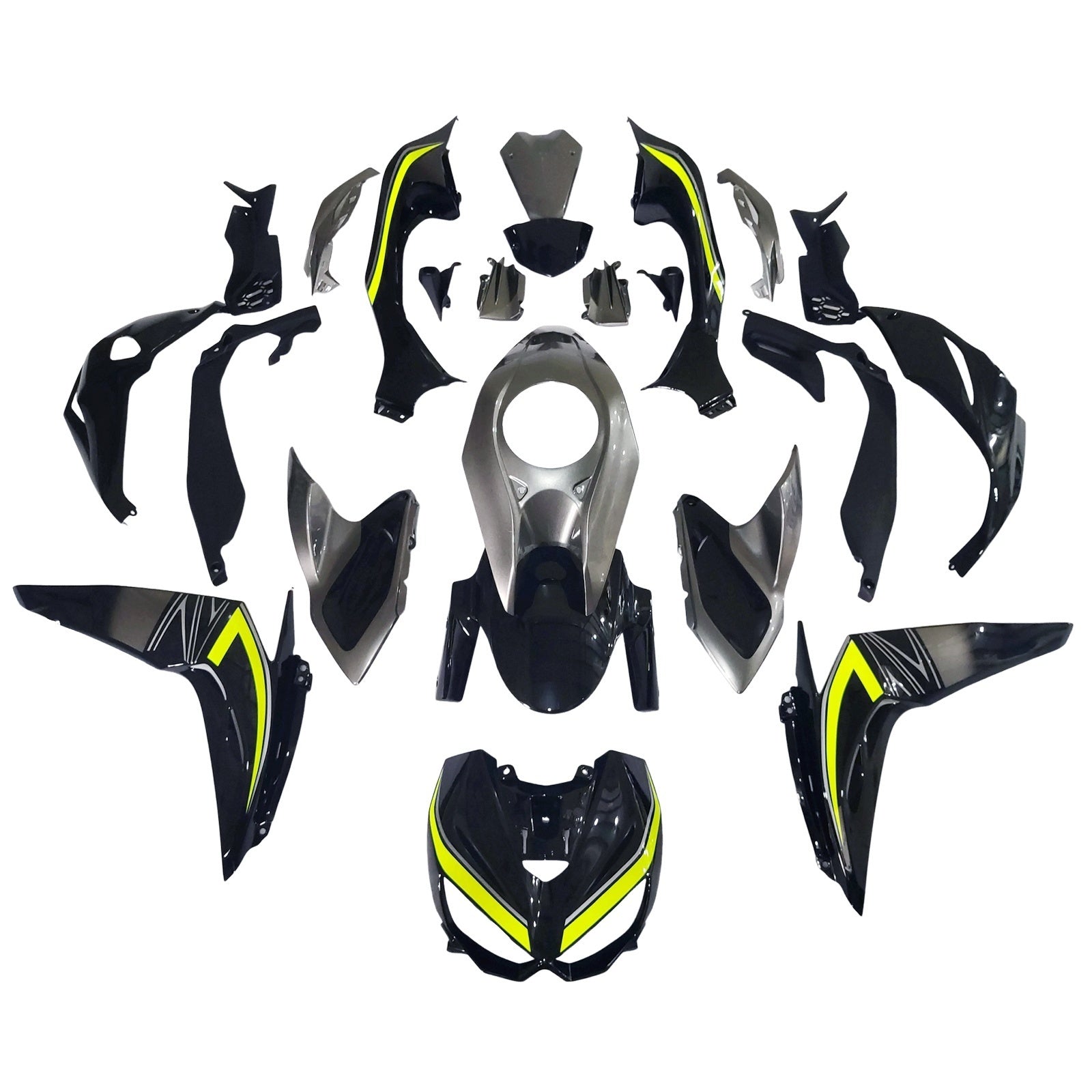Kit de carénage en plastique ABS injecté compatible avec Kawasaki Z1000 2014-2017