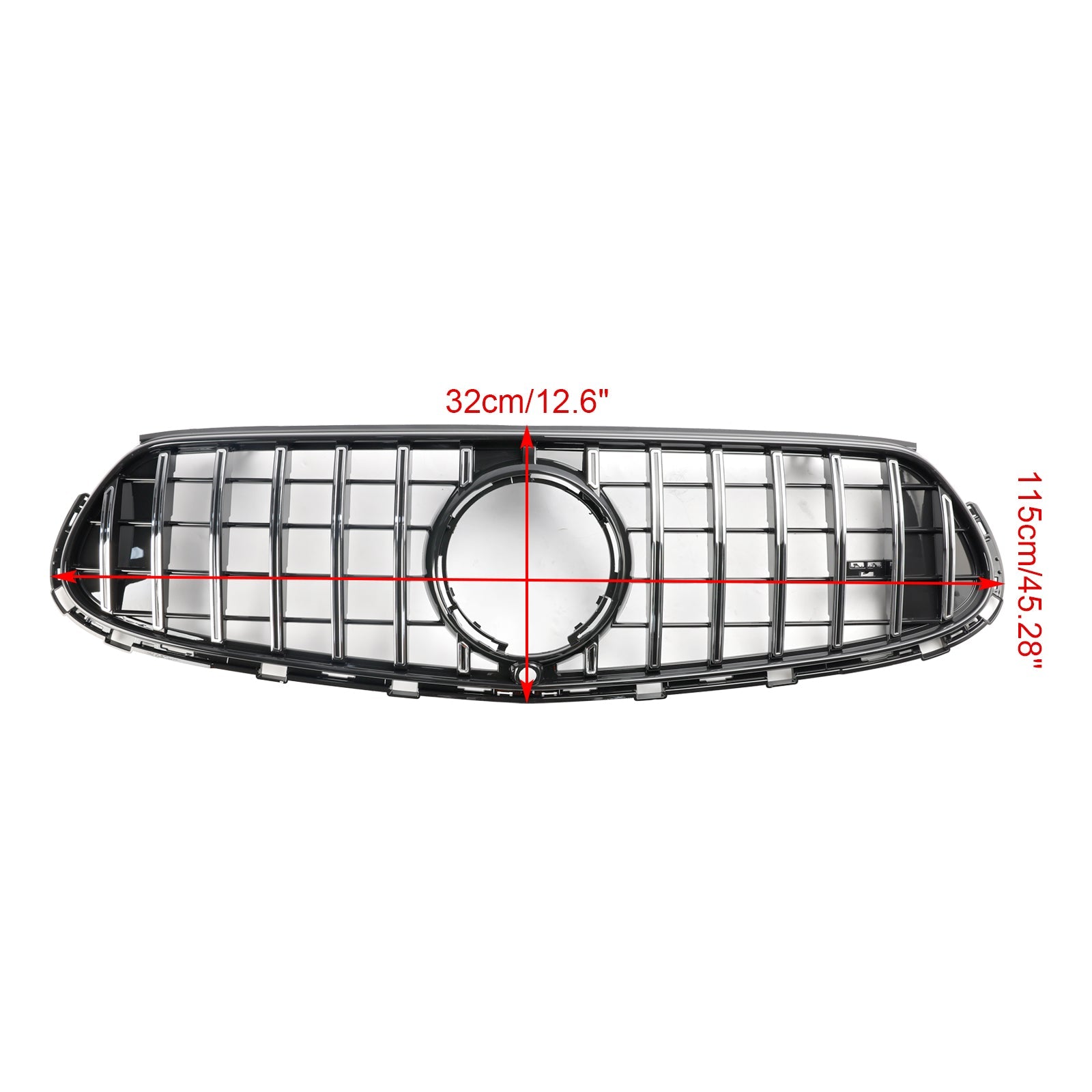 Grille de calandre supérieure du pare-chocs avant Mercedes GLC X254 C254 2022-2024 AMG-Line