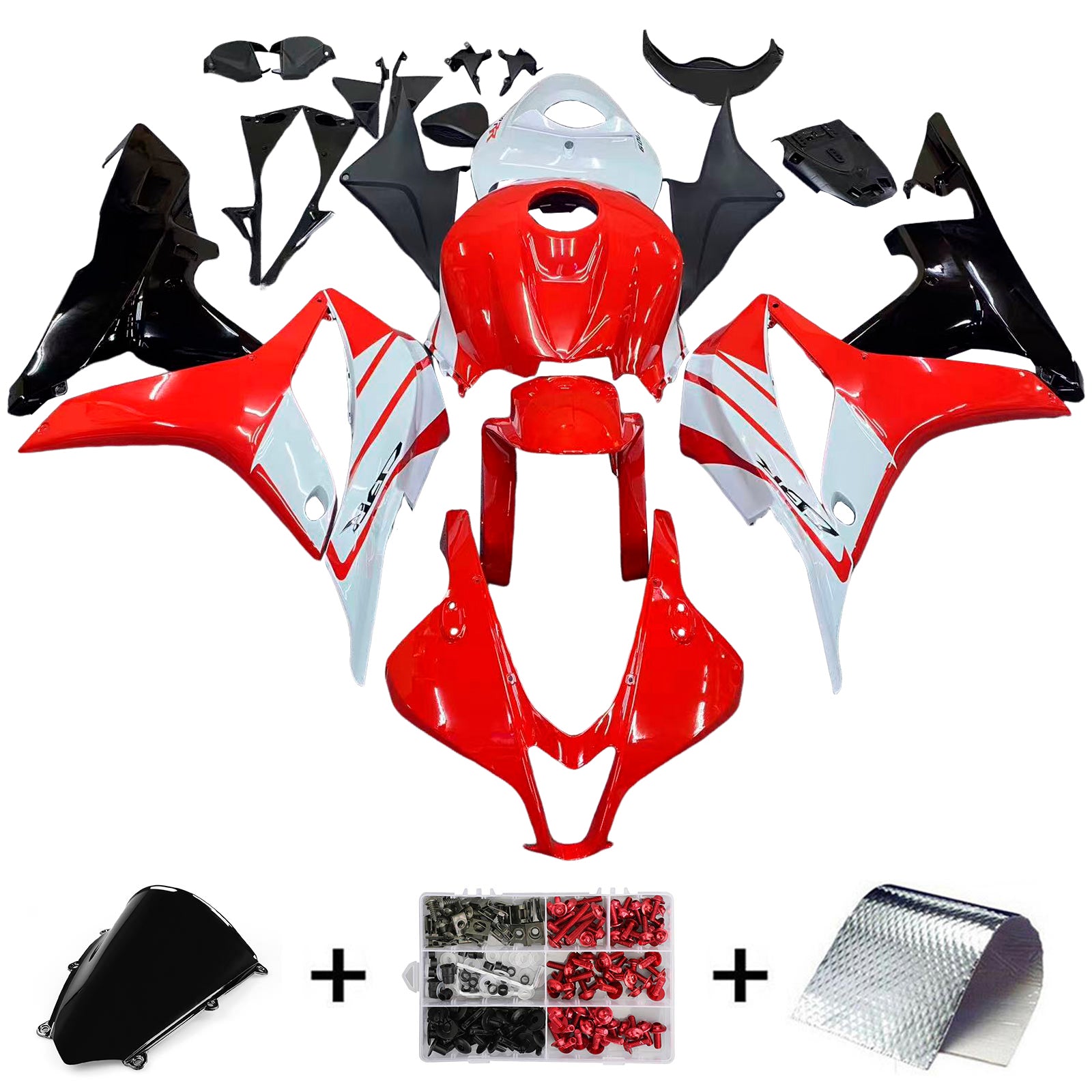 ABS Plastic Kairing Kit voor Honda CBR600R 2007-2008 F5