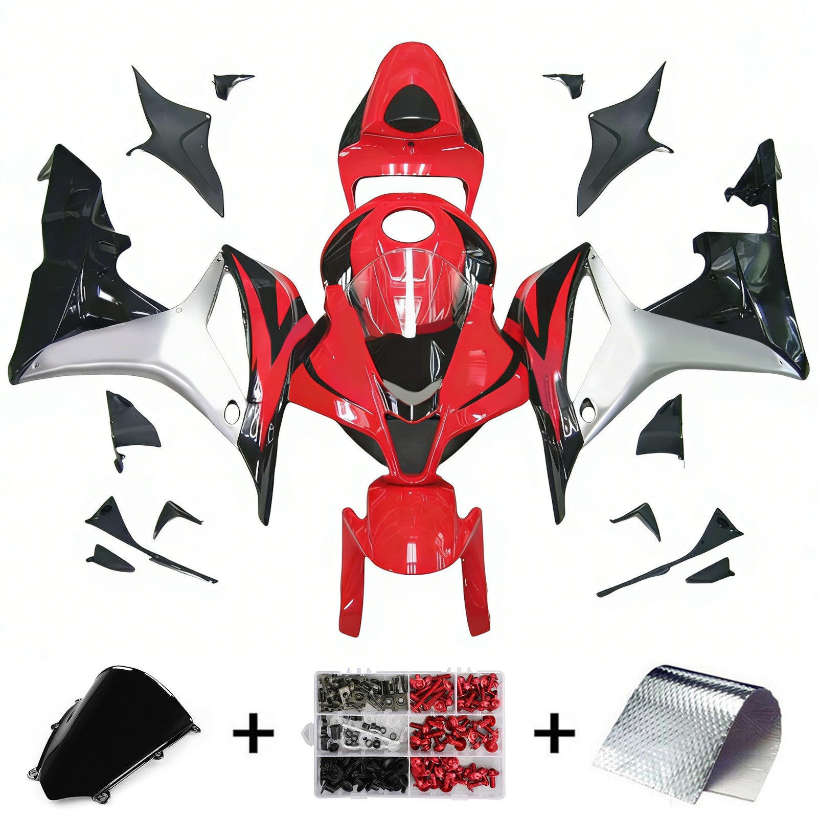 Kit de carénage par injection, carrosserie en plastique ABS pour Honda CBR600RR 2007-2008 F5