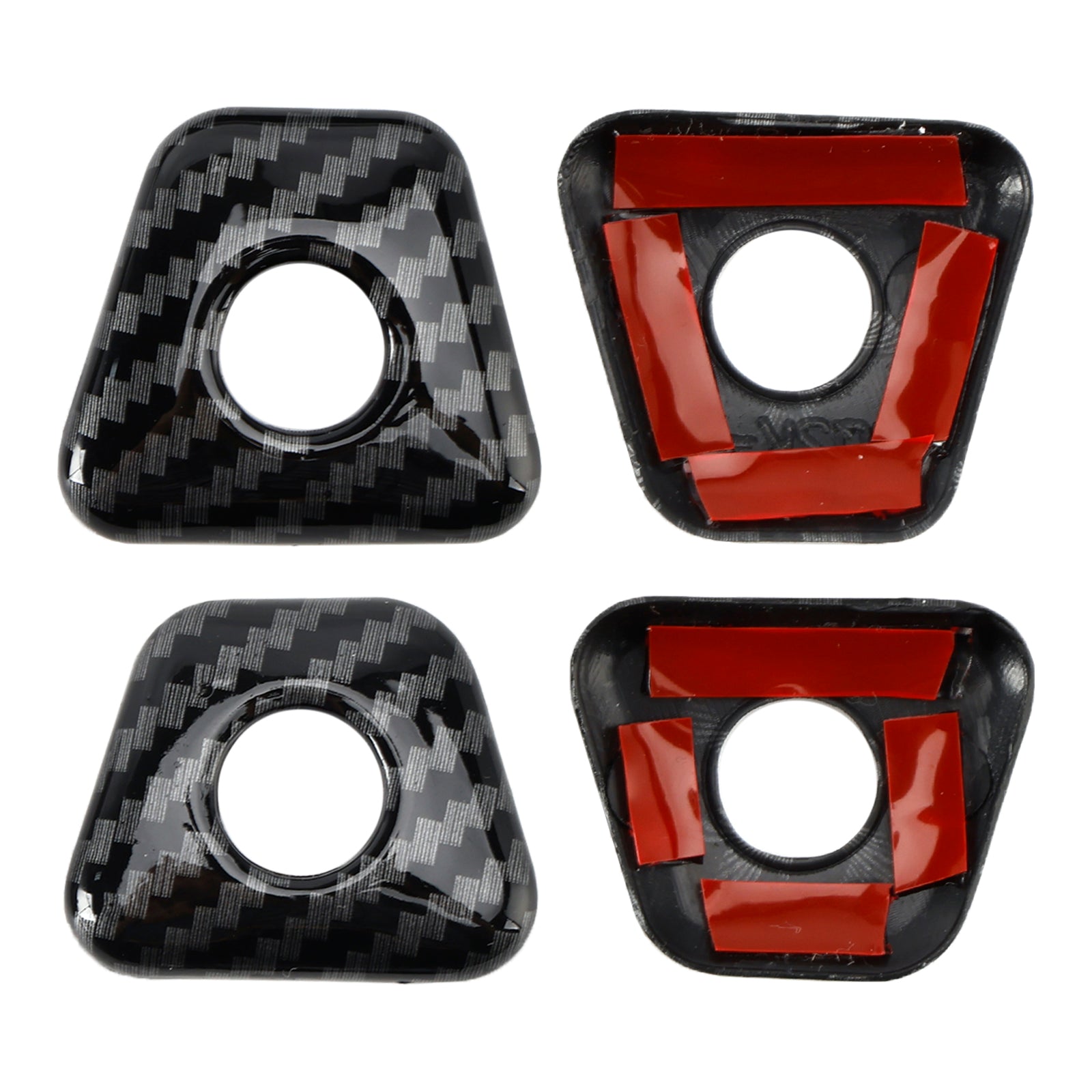 Garniture de cadre de verrouillage de porte intérieure en fibre de carbone pour BMW Série 5 G30 2018-2022