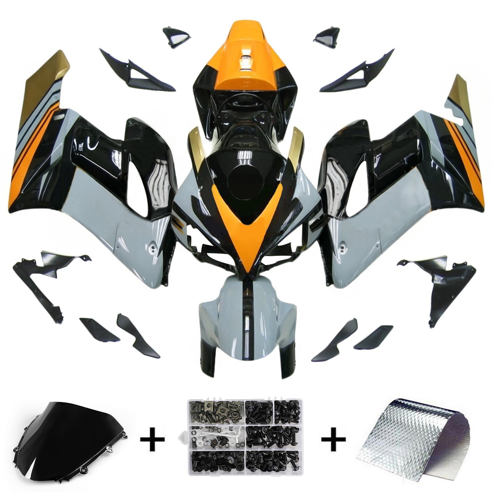 Kit de carénage par injection, carrosserie en plastique ABS pour Honda CBR1000RR 2004-2005