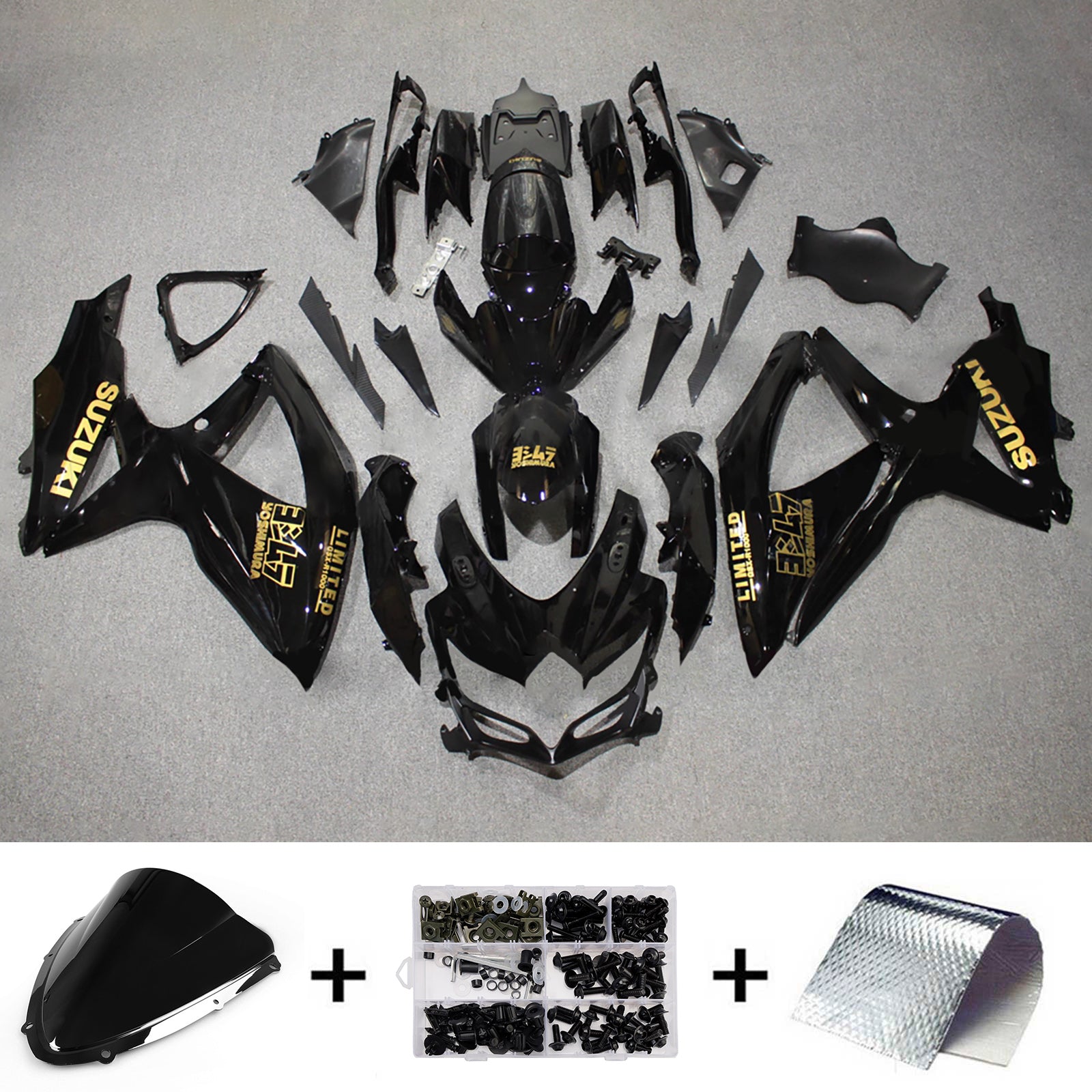 Kit carena iniettata in plastica ABS per Suzuki GSXR 600/750 2008-2010 K8