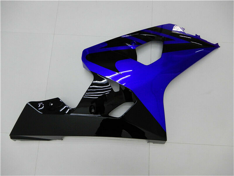 Kit de carénage en plastique moulé par injection bleu et noir pour Suzuki GSXR600/750 2004-2005