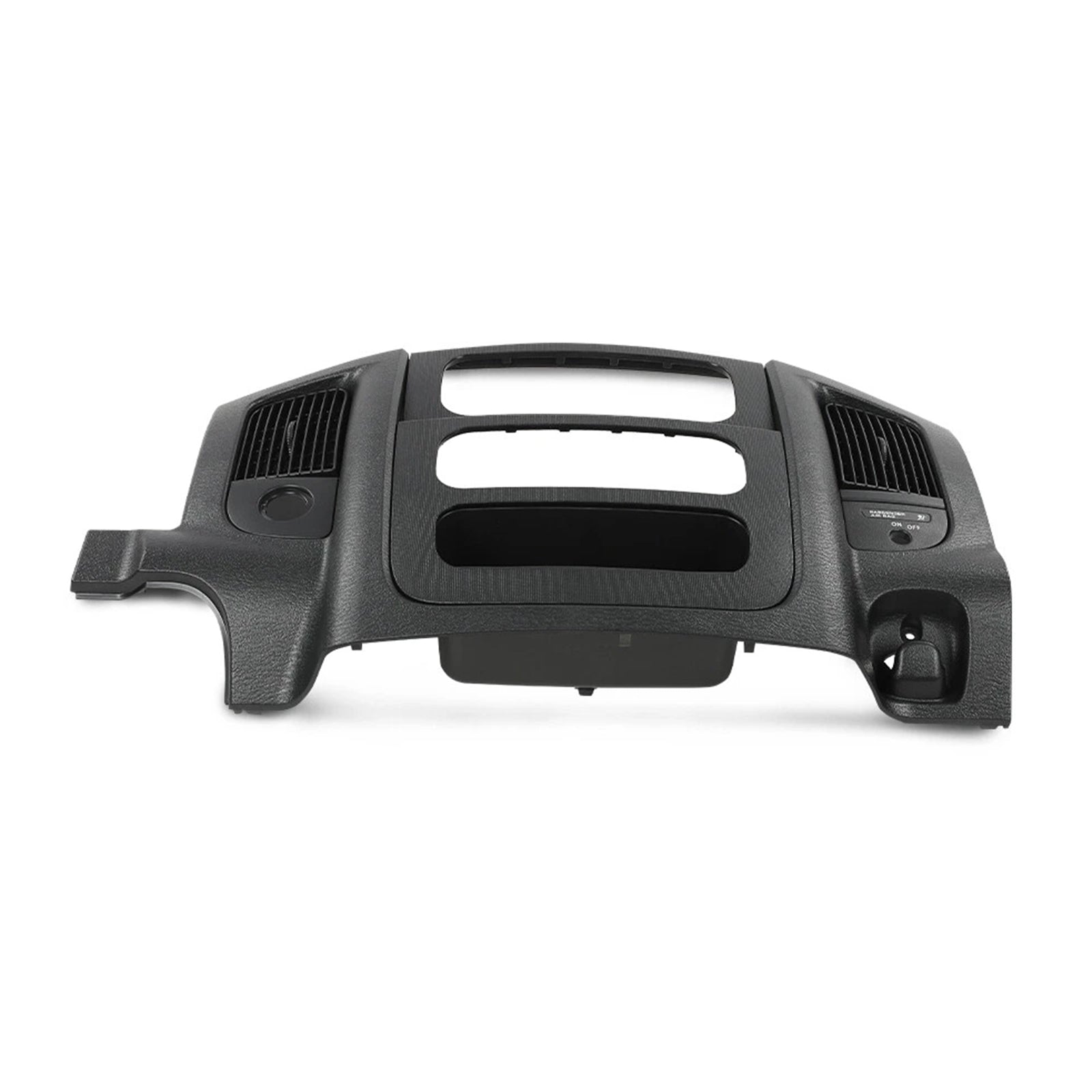 Garniture centrale de tableau de bord pour autoradio, panneau de ventilation noir, compatible avec Dodge Ram 2002-2005