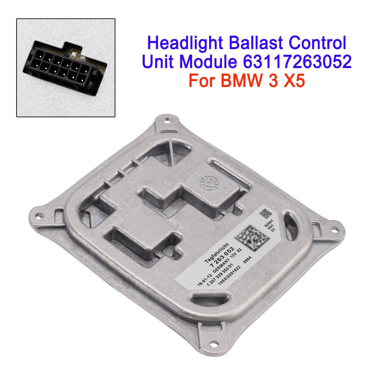 Koplampballastregelmodule 63117263052 voor BMW 3- en X5-serie