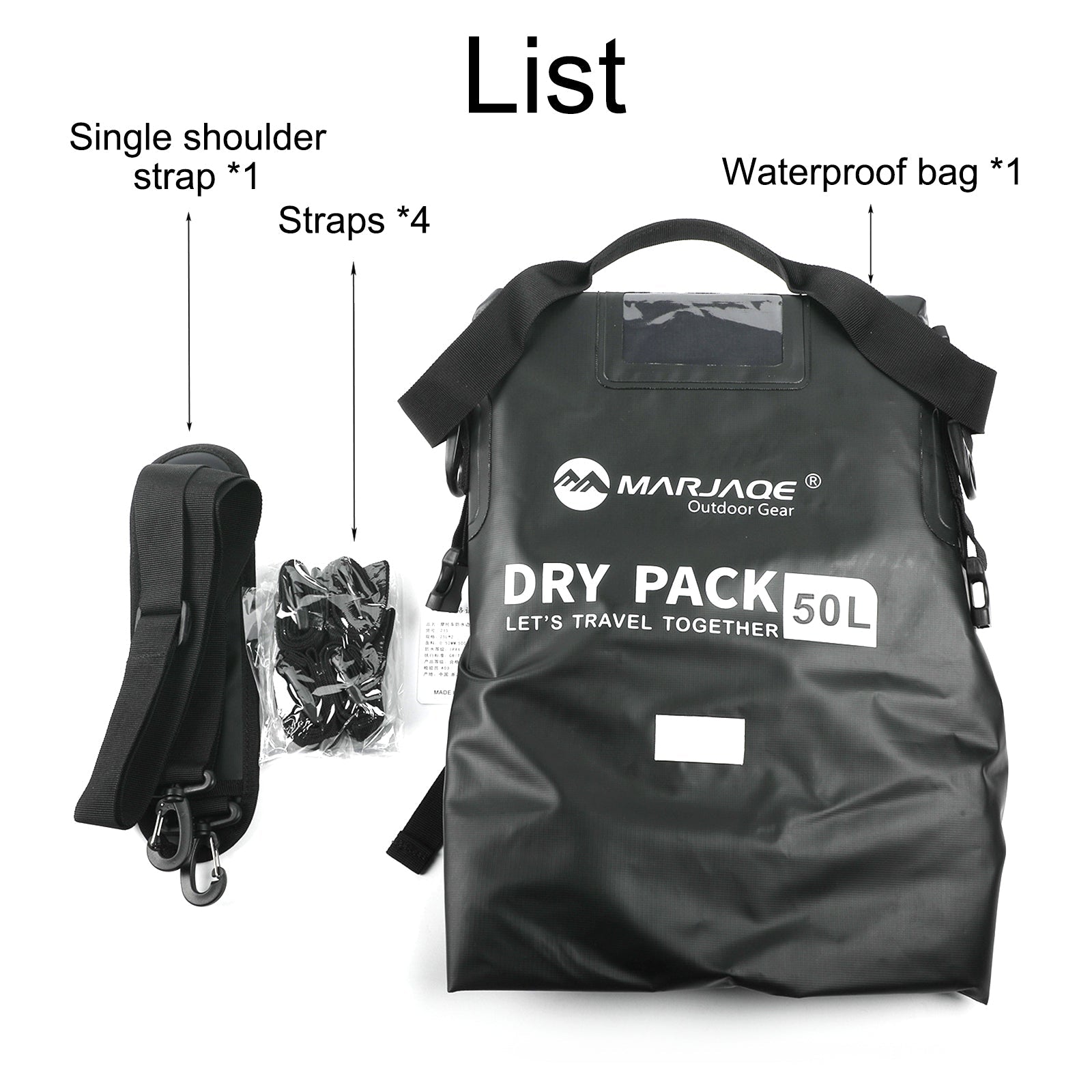 Borsa laterale universale in poliuretano 50 l per moto, giallo